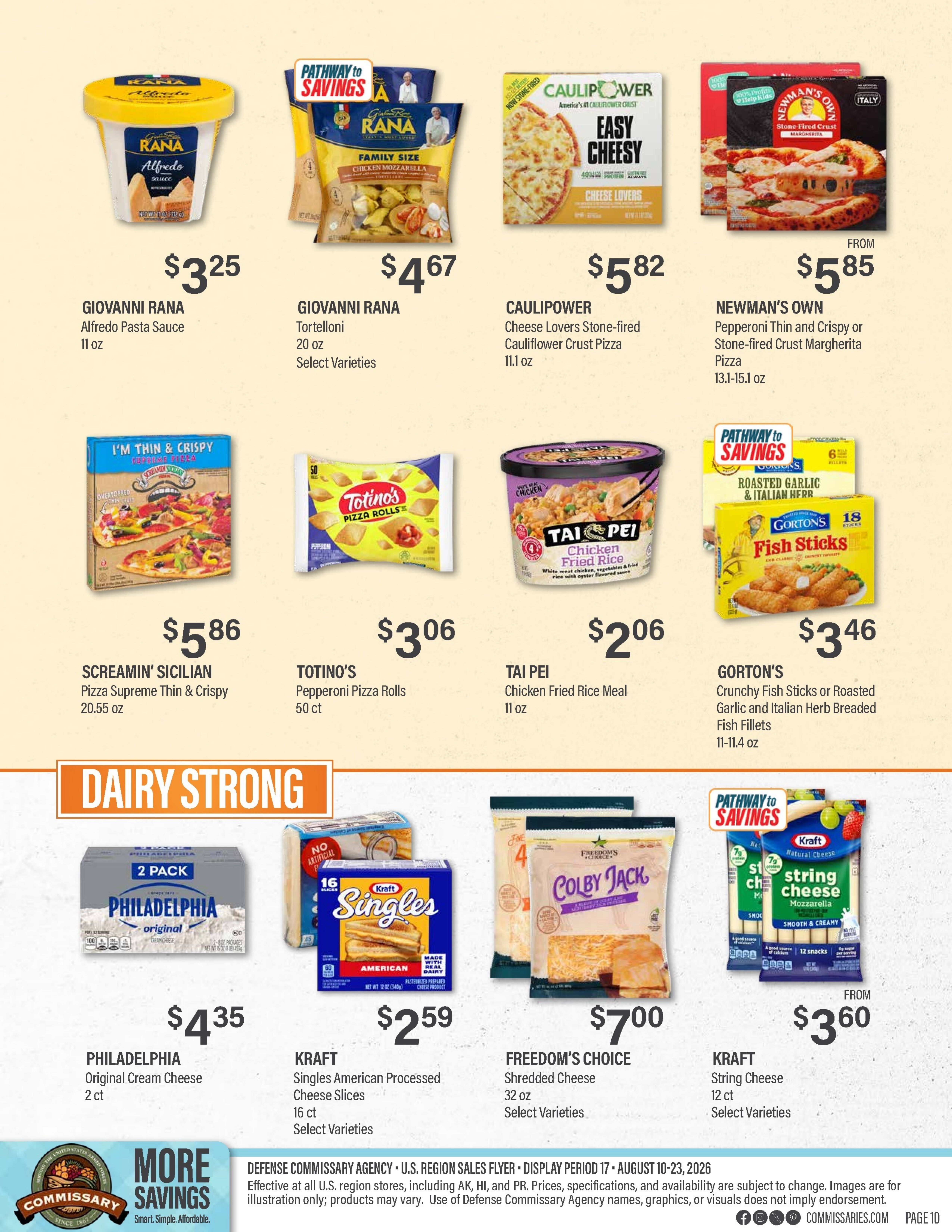 Commissary Store Weekly Ad August 10 - 23, 2026