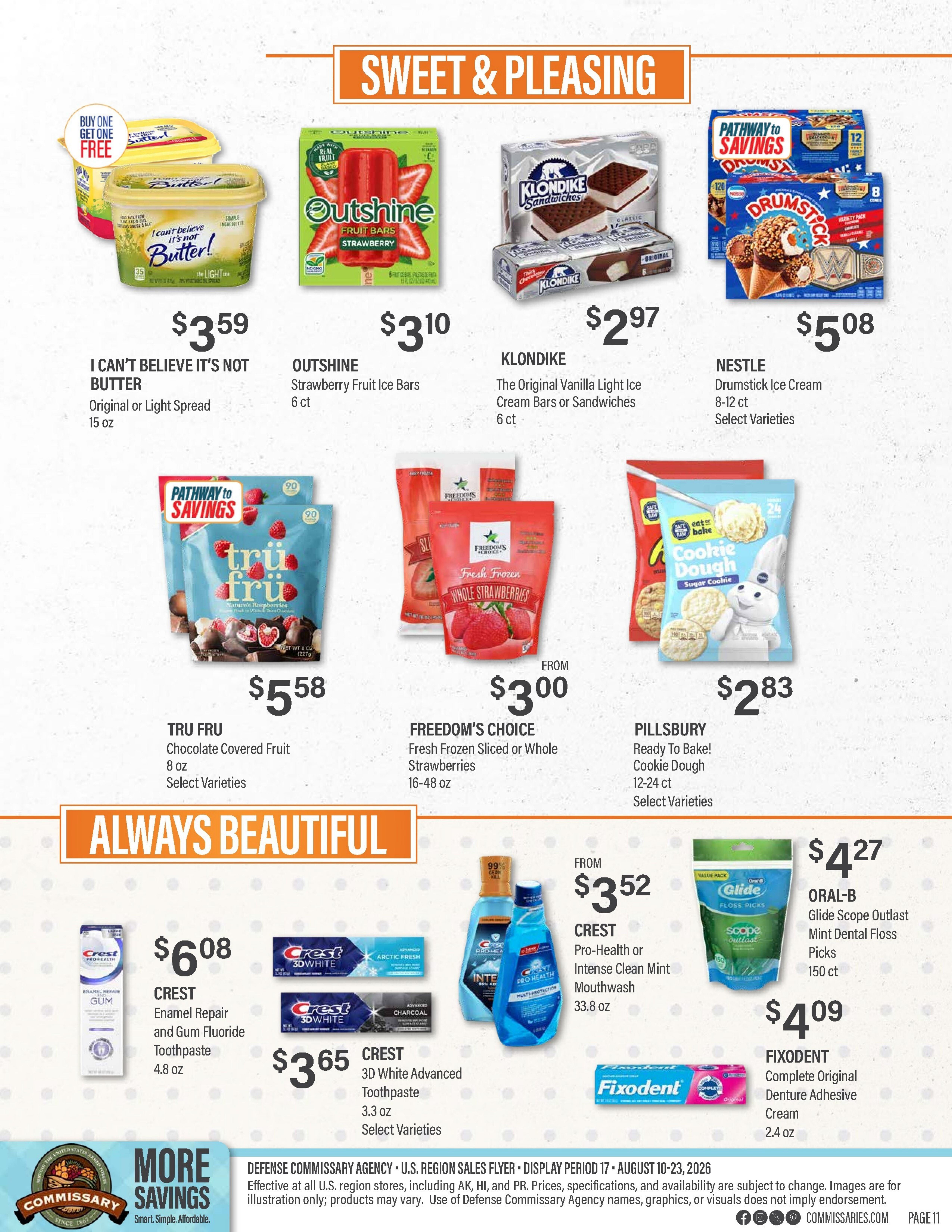 Commissary Store Weekly Ad August 10 - 23, 2026