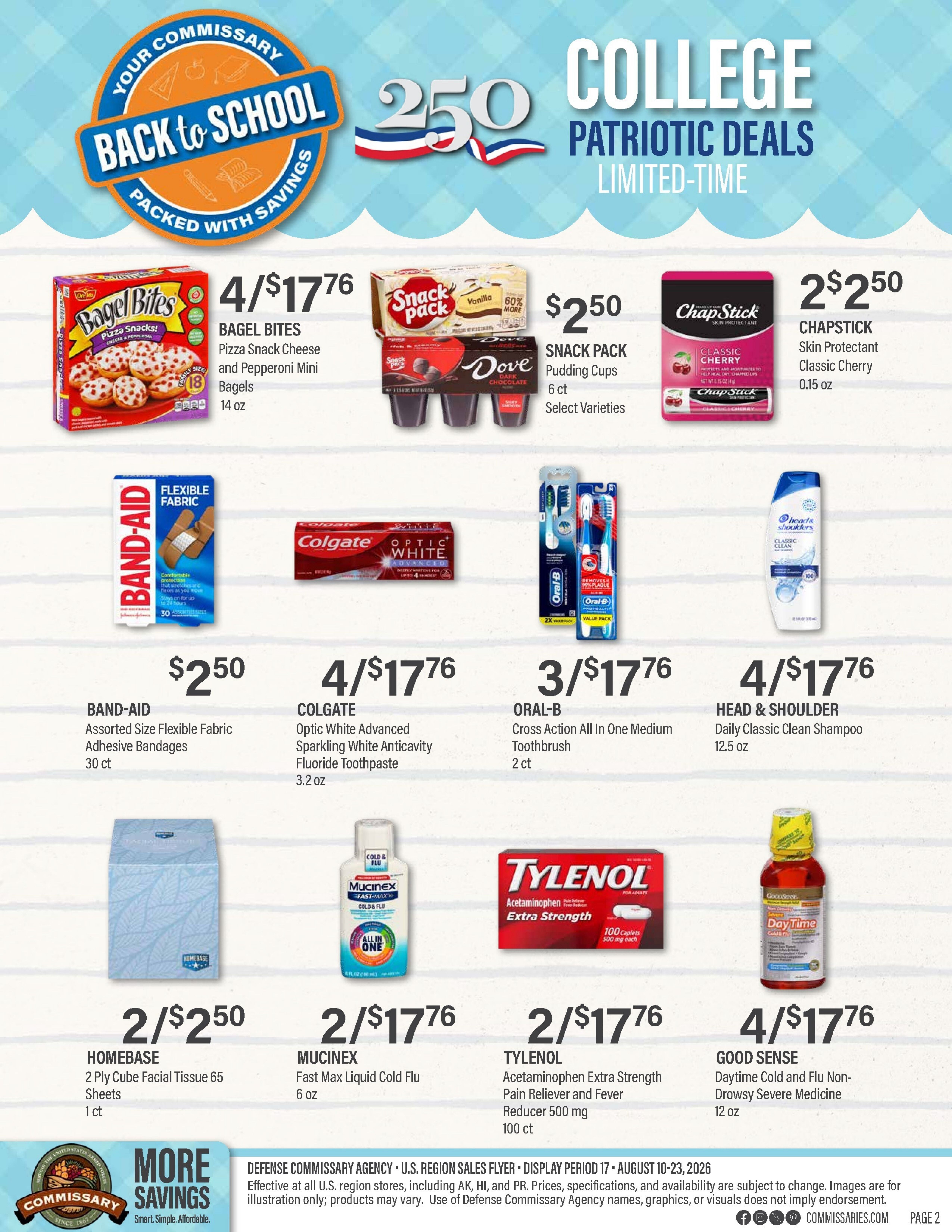 Commissary Store Weekly Ad August 10 - 23, 2026