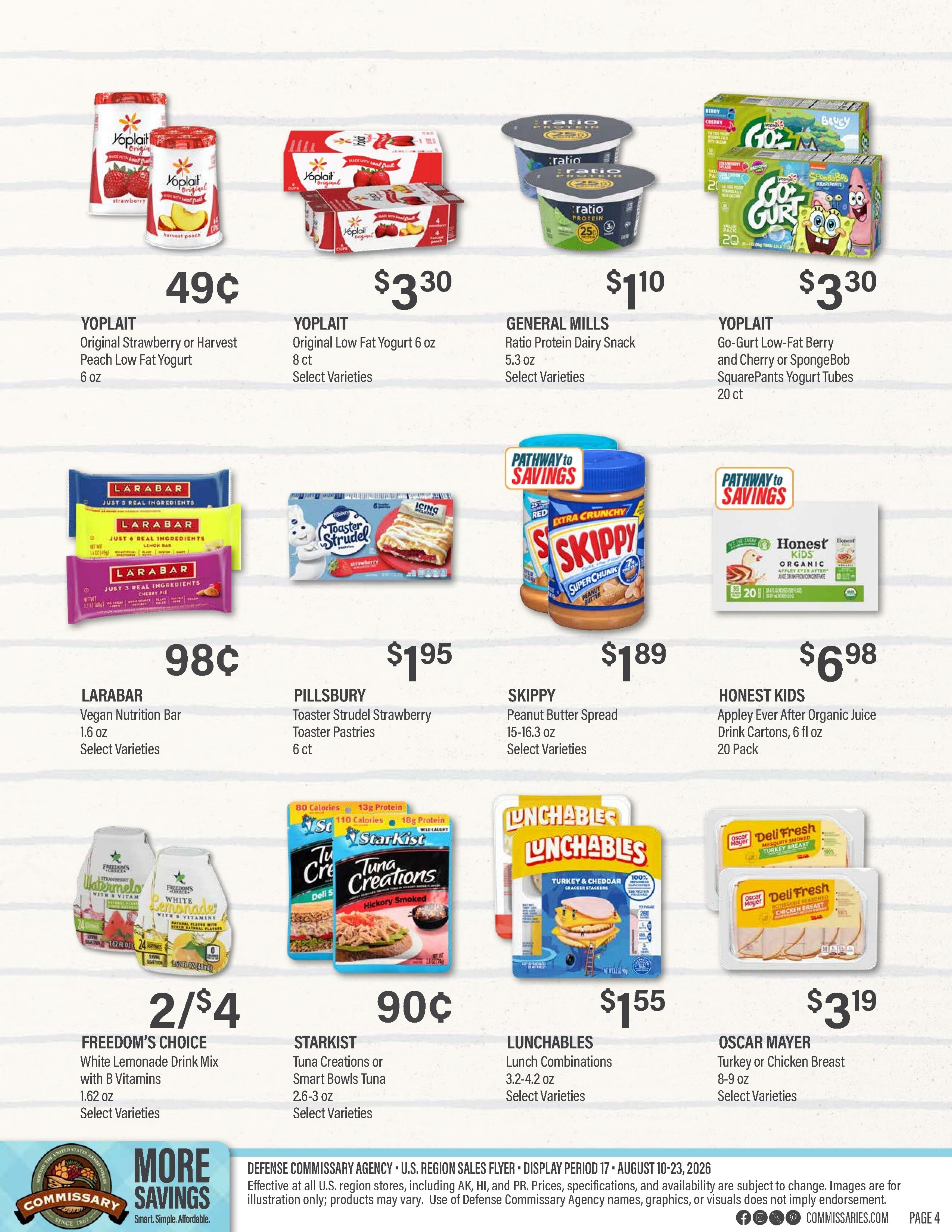 Commissary Store Weekly Ad August 10 - 23, 2026
