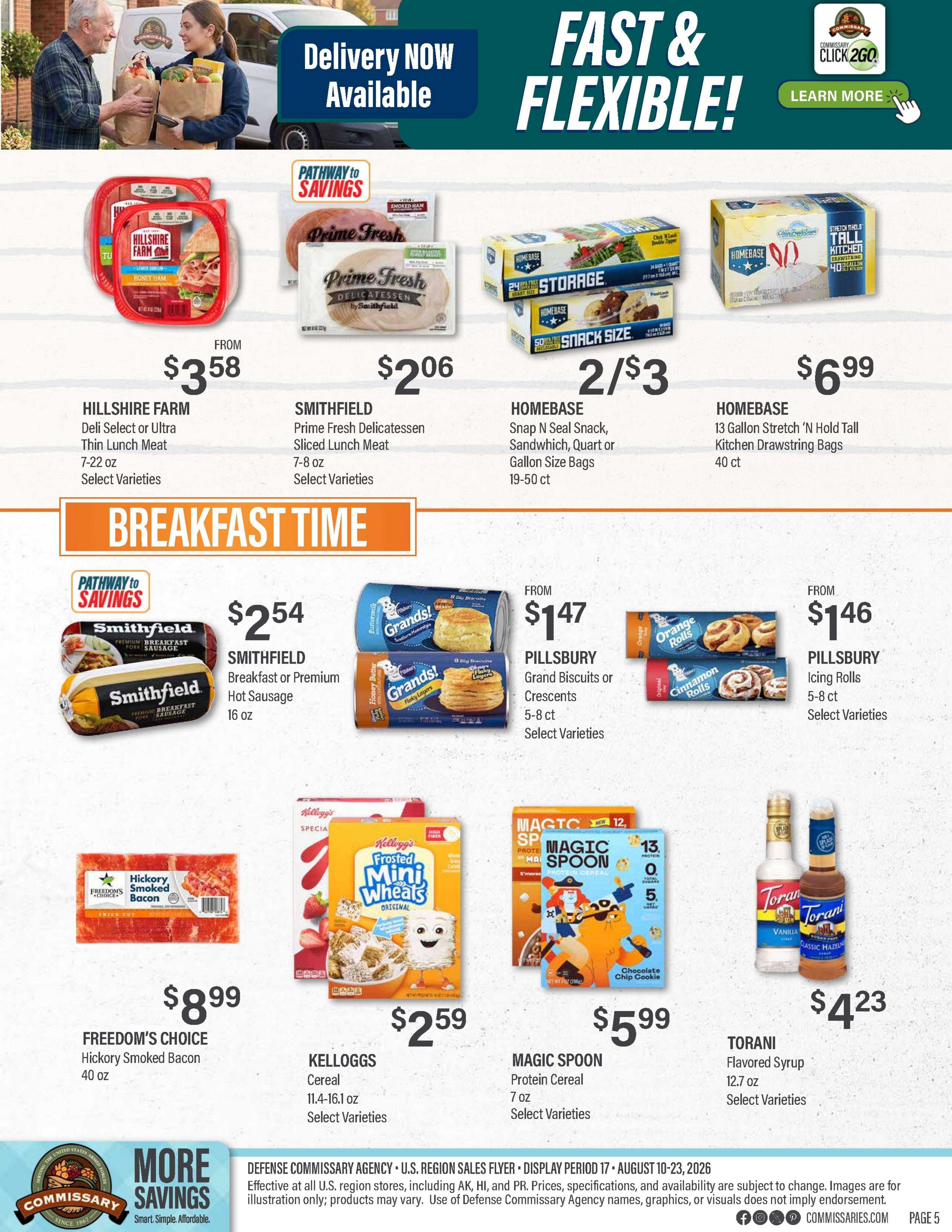 Commissary Store Weekly Ad August 10 - 23, 2026