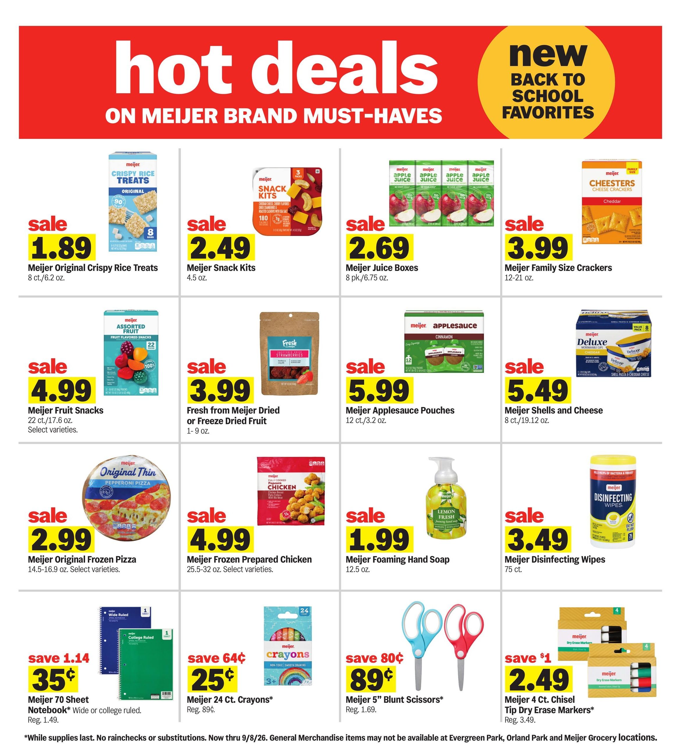 Meijer (Ada Area, MI) Weekly Ad August 12 - 18, 2026