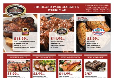 Highland Park Market Weekly Ad August 16 - 22, 2026