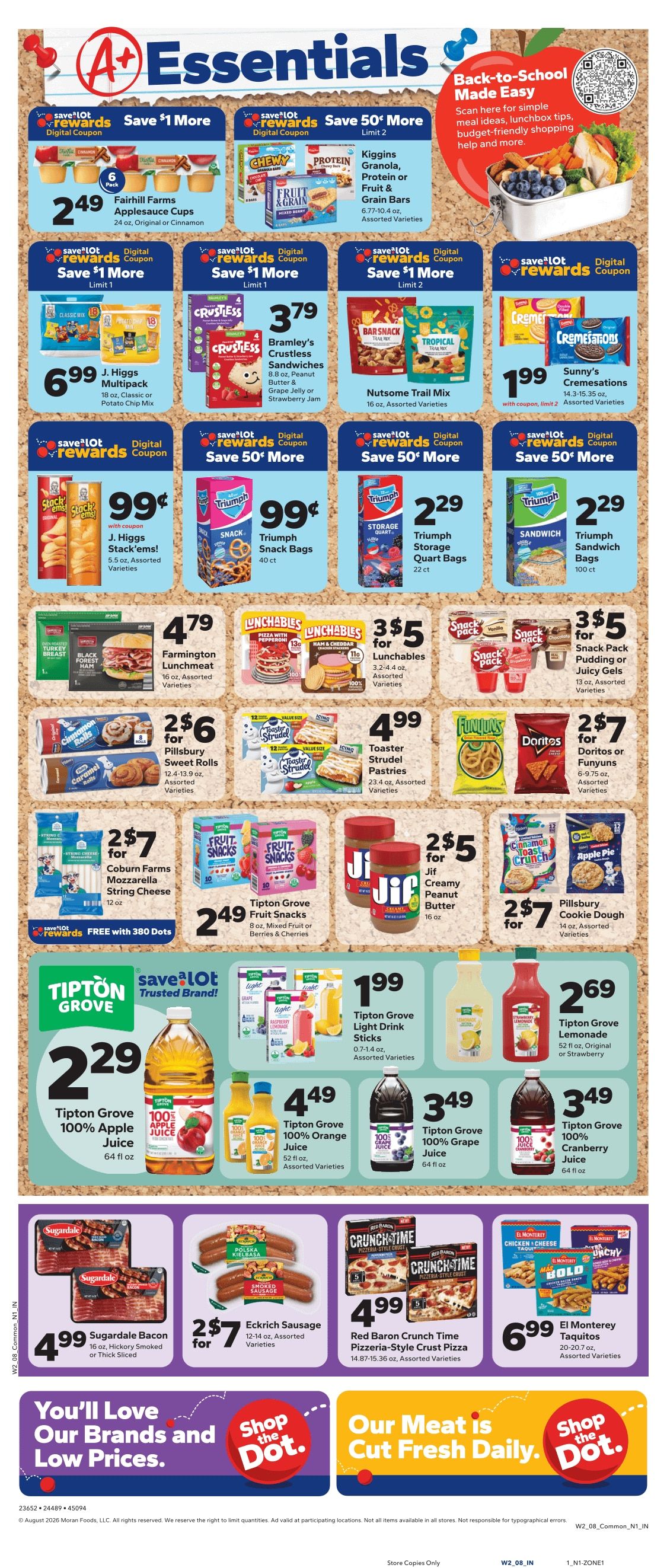 Save a Lot Food Stores (Louisville, KY) Weekly Ad August 9 - 15, 2026