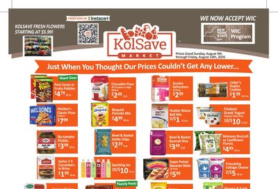 KolSave Market Weekly Ad August 9 - 14, 2026