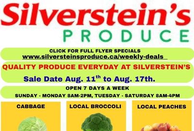 Silverstein's Produce Flyer August 11 to 17