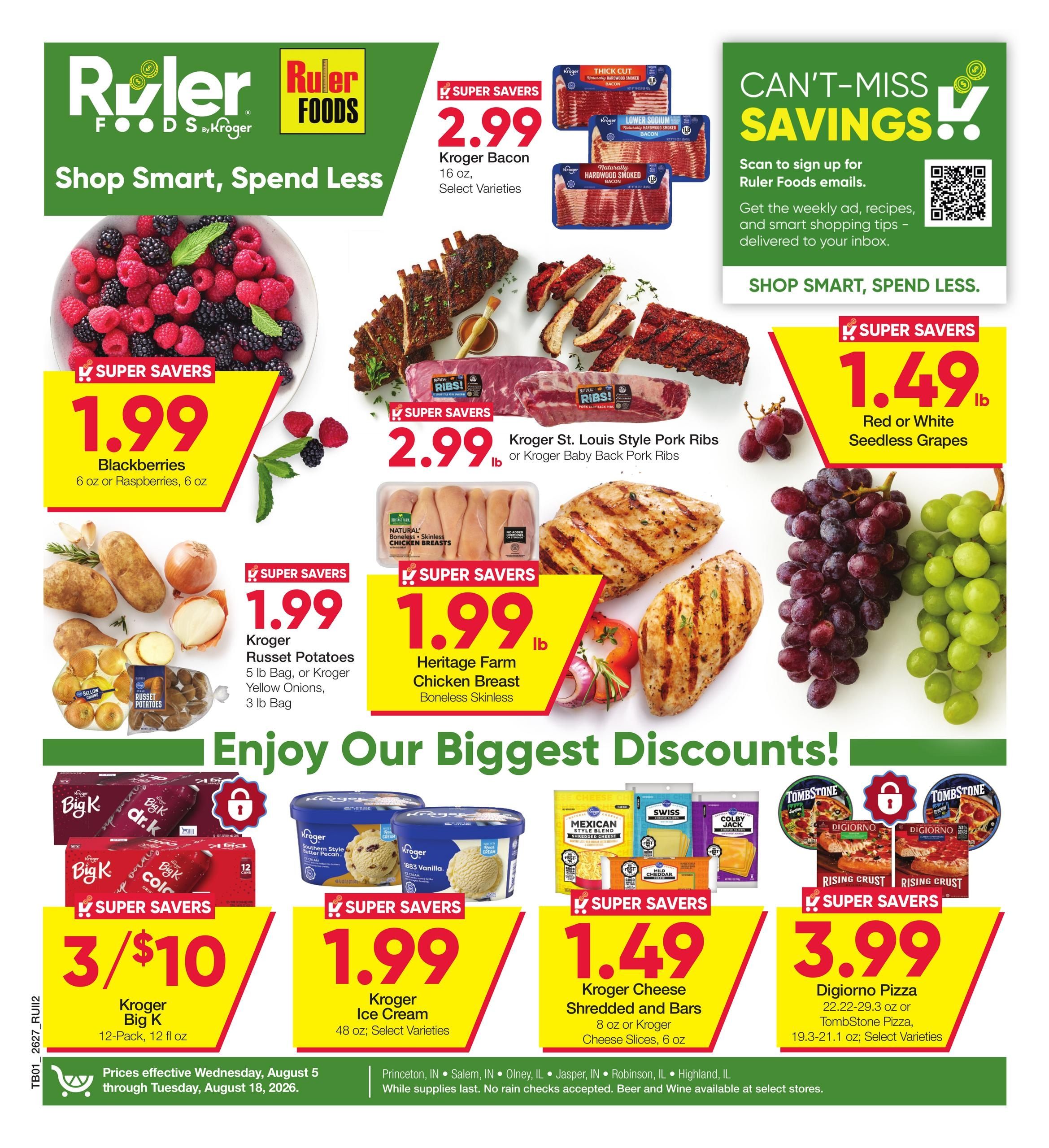 Ruler Foods (IL, IN, KY) Weekly Ad August 5 - 18, 2026