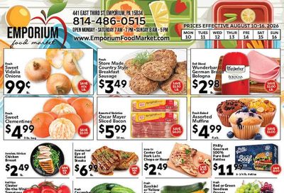 Emporium Food Market Weekly Ad August 10 - 16, 2026