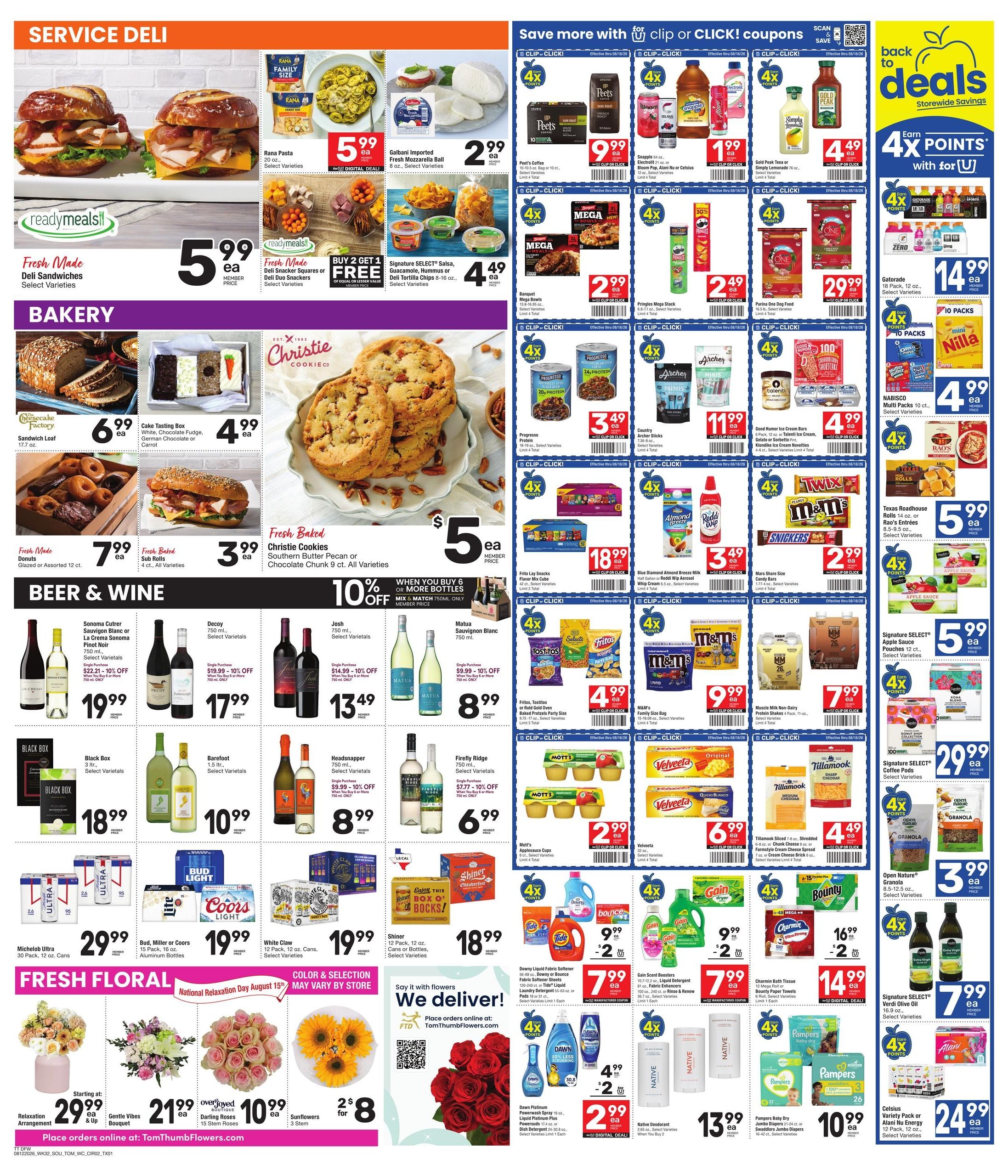 Tom Thumb Weekly Ad August 12 - 18, 2026
