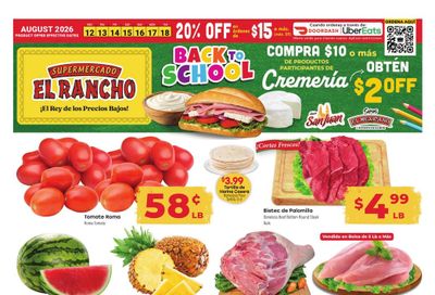 El Rancho Supermercado (Houston–Pearland Area, TX) Weekly Ad August 12 - 18, 2026