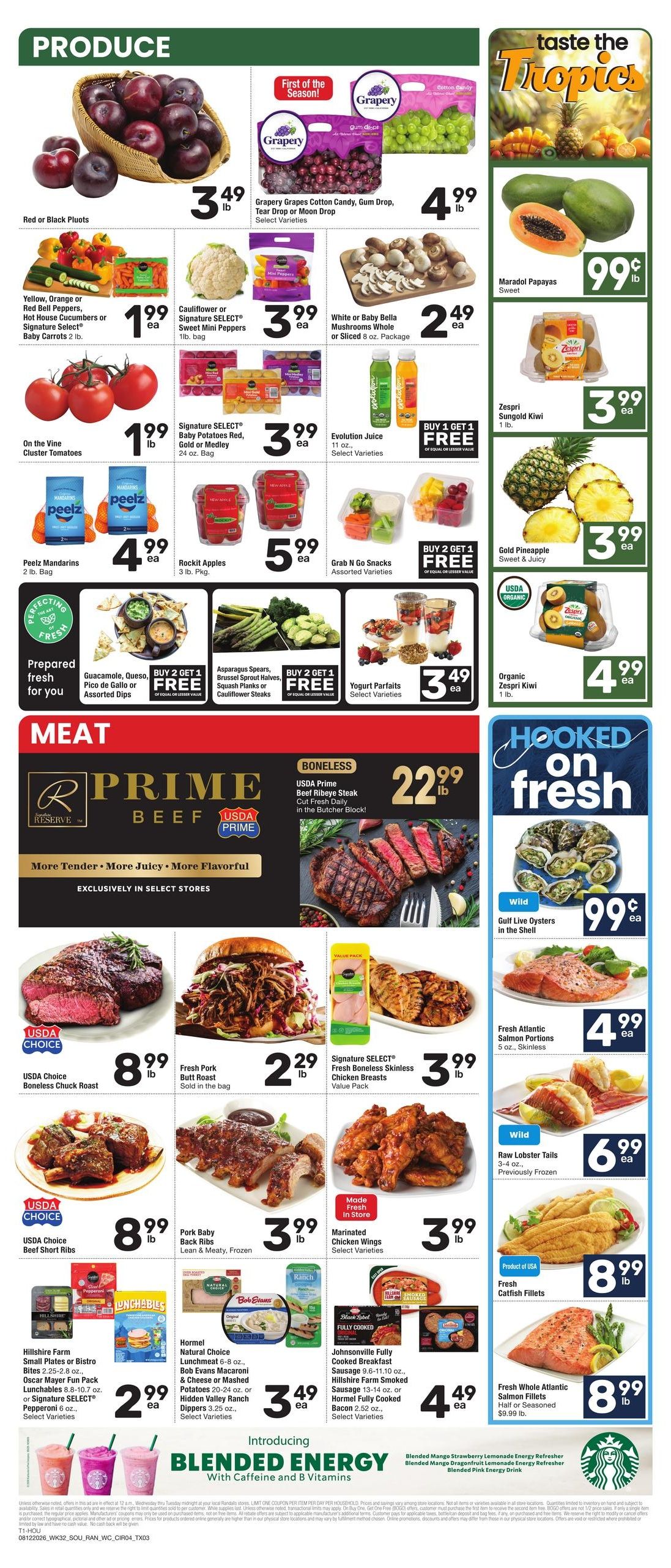 Randalls (Houston–Sugar Land Area, TX) Weekly Ad August 12 - 18, 2026