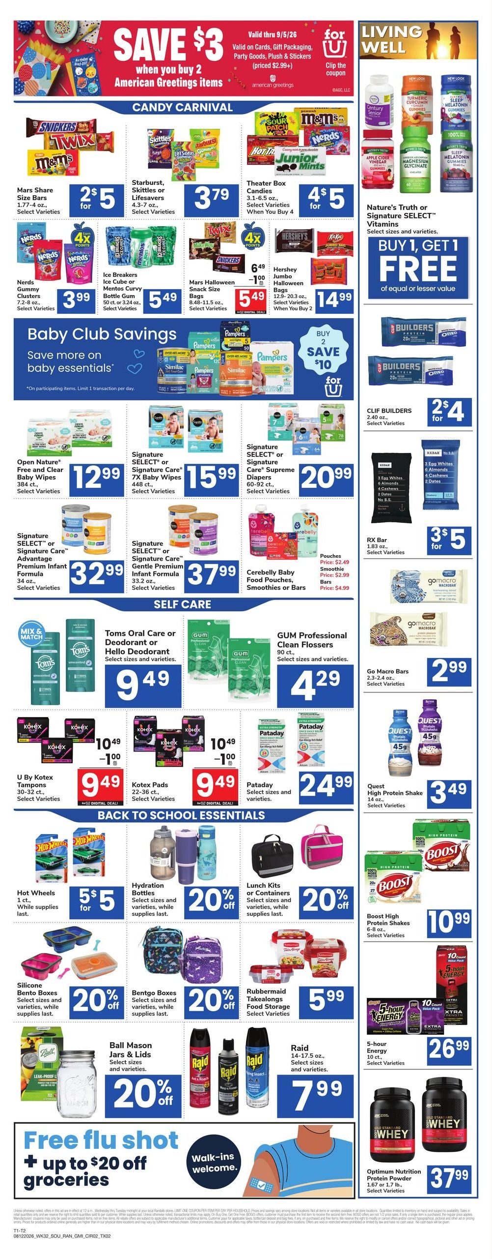 Randalls (Houston–Sugar Land Area, TX) Weekly Ad August 12 - 18, 2026