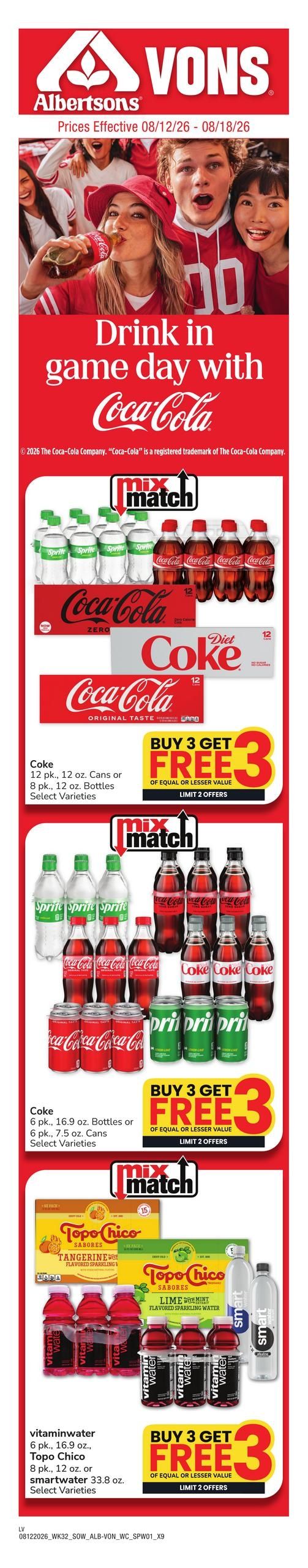 Vons (Las Vegas–Henderson Area, NV) Weekly Ad August 12 - 18, 2026