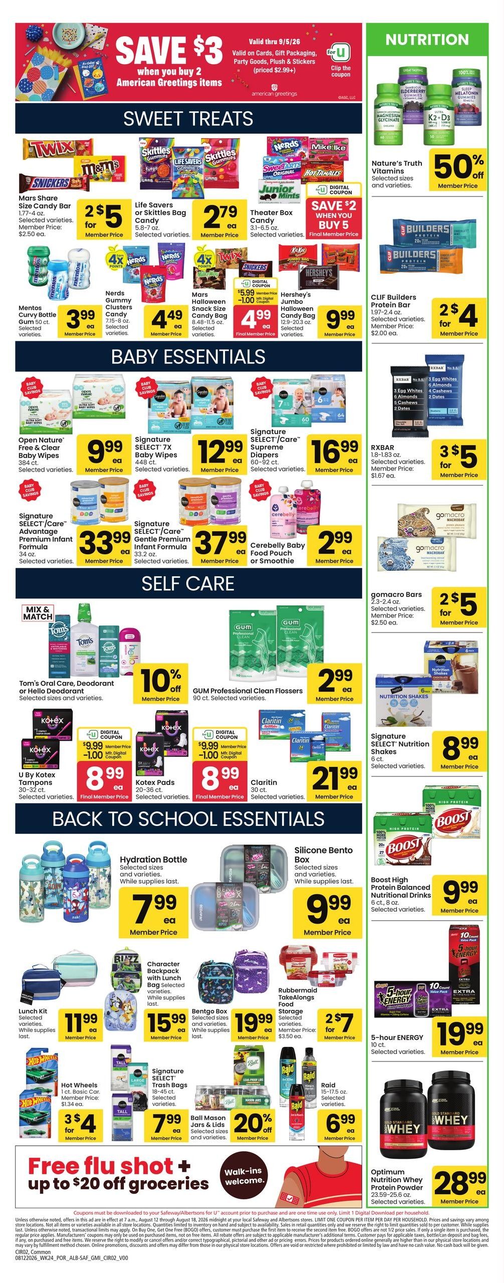 Safeway (Astoria Area, OR) Weekly Ad August 12 - 18, 2026