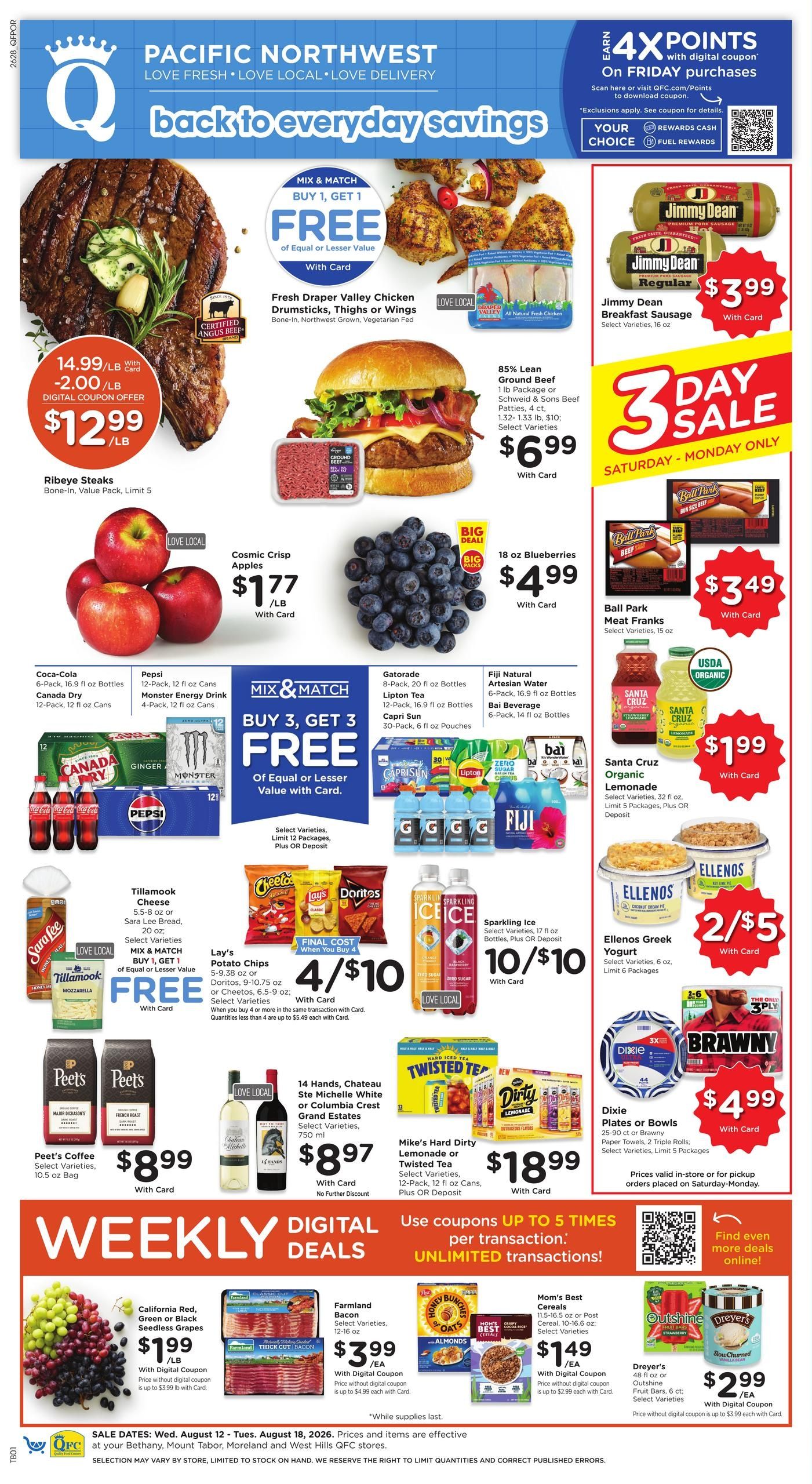 QFC (Portland–Beaverton Area, OR) Weekly Ad August 12 - 18, 2026