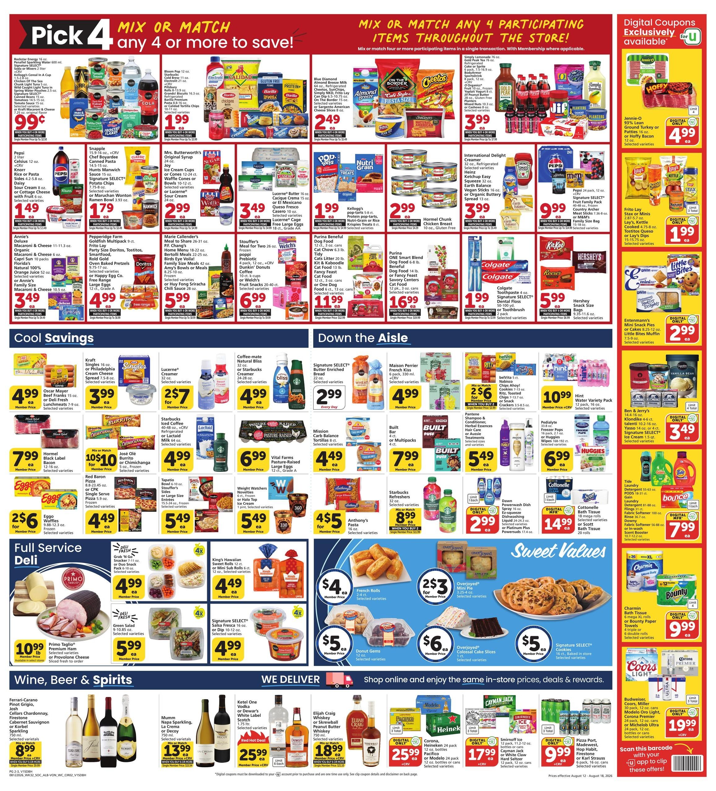 Vons (Carlsbad Area, CA) Weekly Ad August 12 - 18, 2026