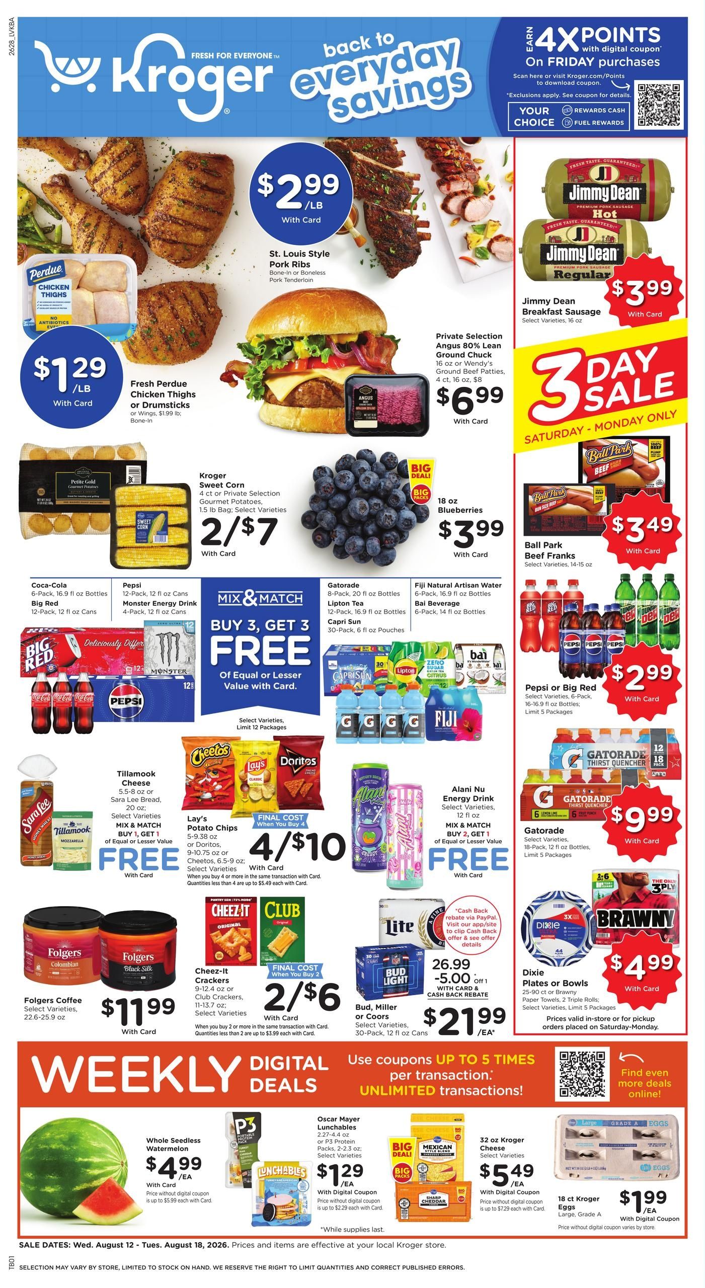 Kroger (Louisville–Eminence Area, KY) Weekly Ad August 12 - 18, 2026