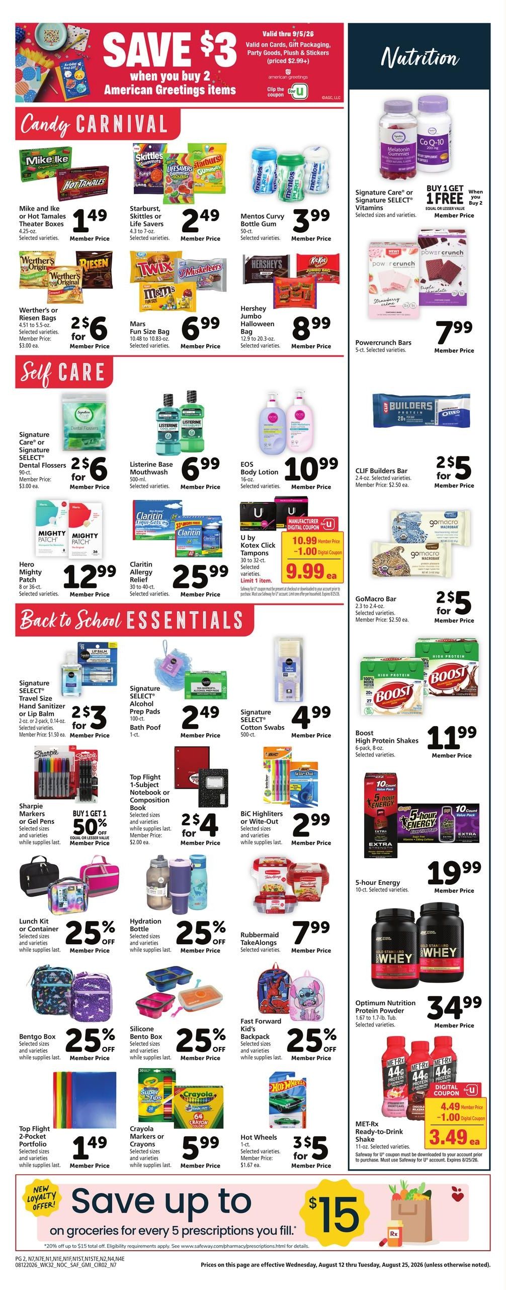 Safeway (Arcata Area, CA) Weekly Ad August 12 - 18, 2026