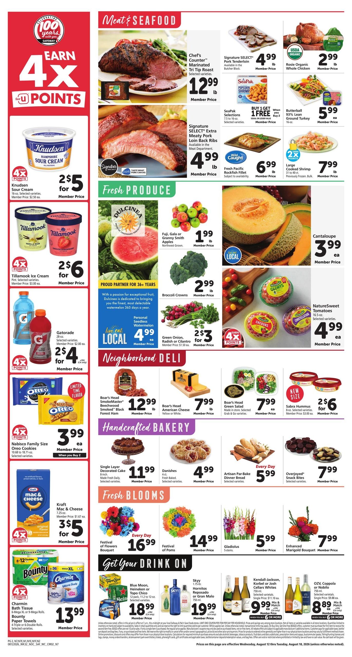 Safeway (Arcata Area, CA) Weekly Ad August 12 - 18, 2026