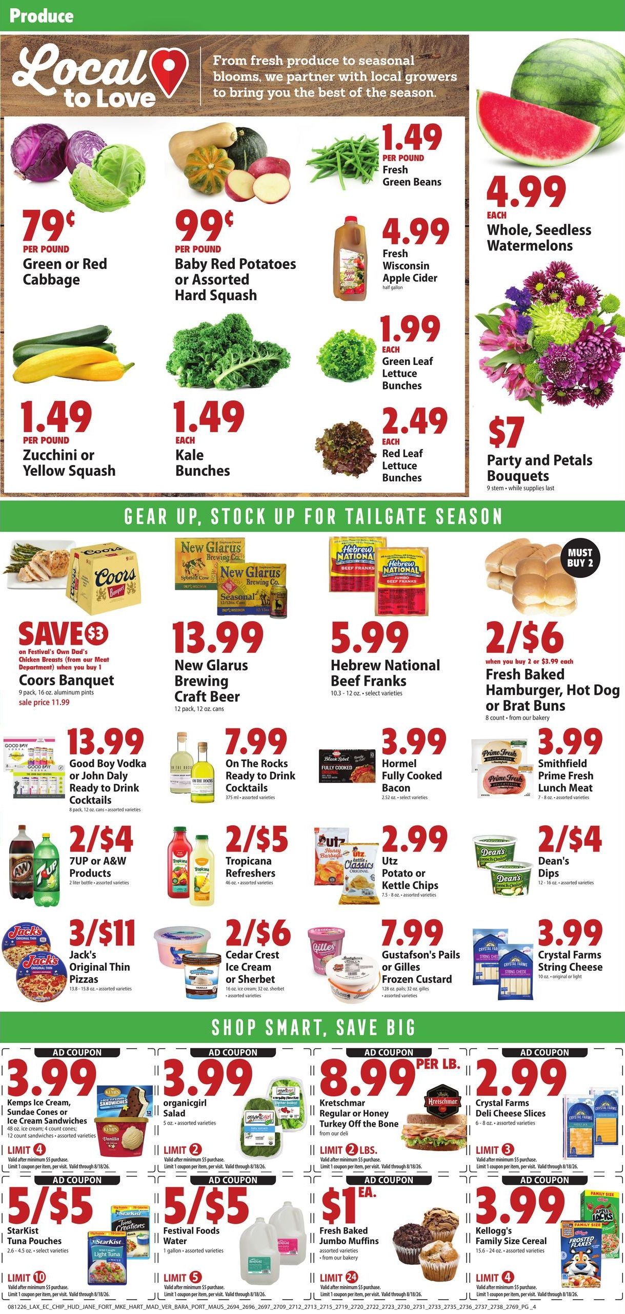 Festival Foods (MN, WI) Weekly Ad (organic) Weekly Ad August 12 - 18, 2026