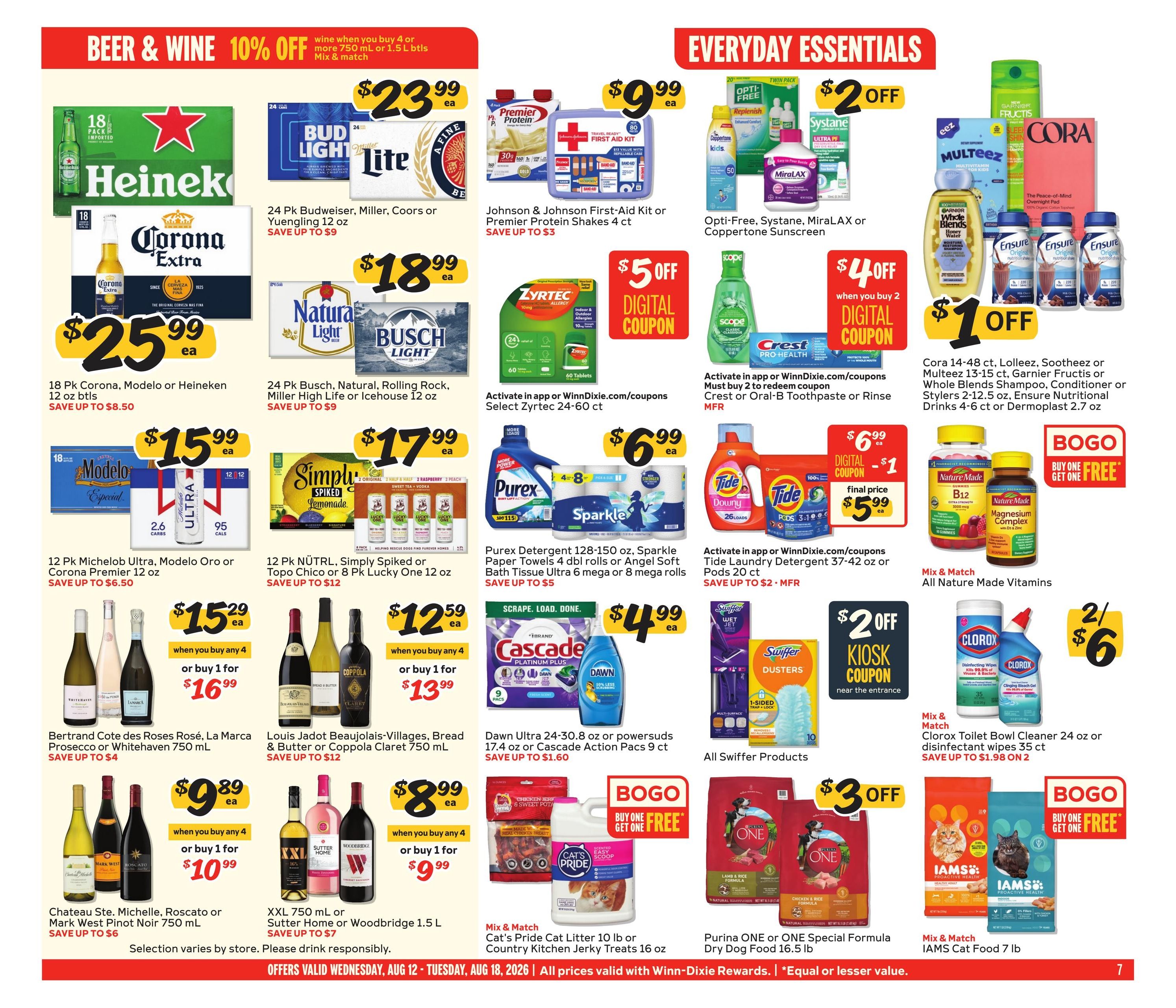 Winn-Dixie (AL, FL, GA) Weekly Ad August 12 - 18, 2026