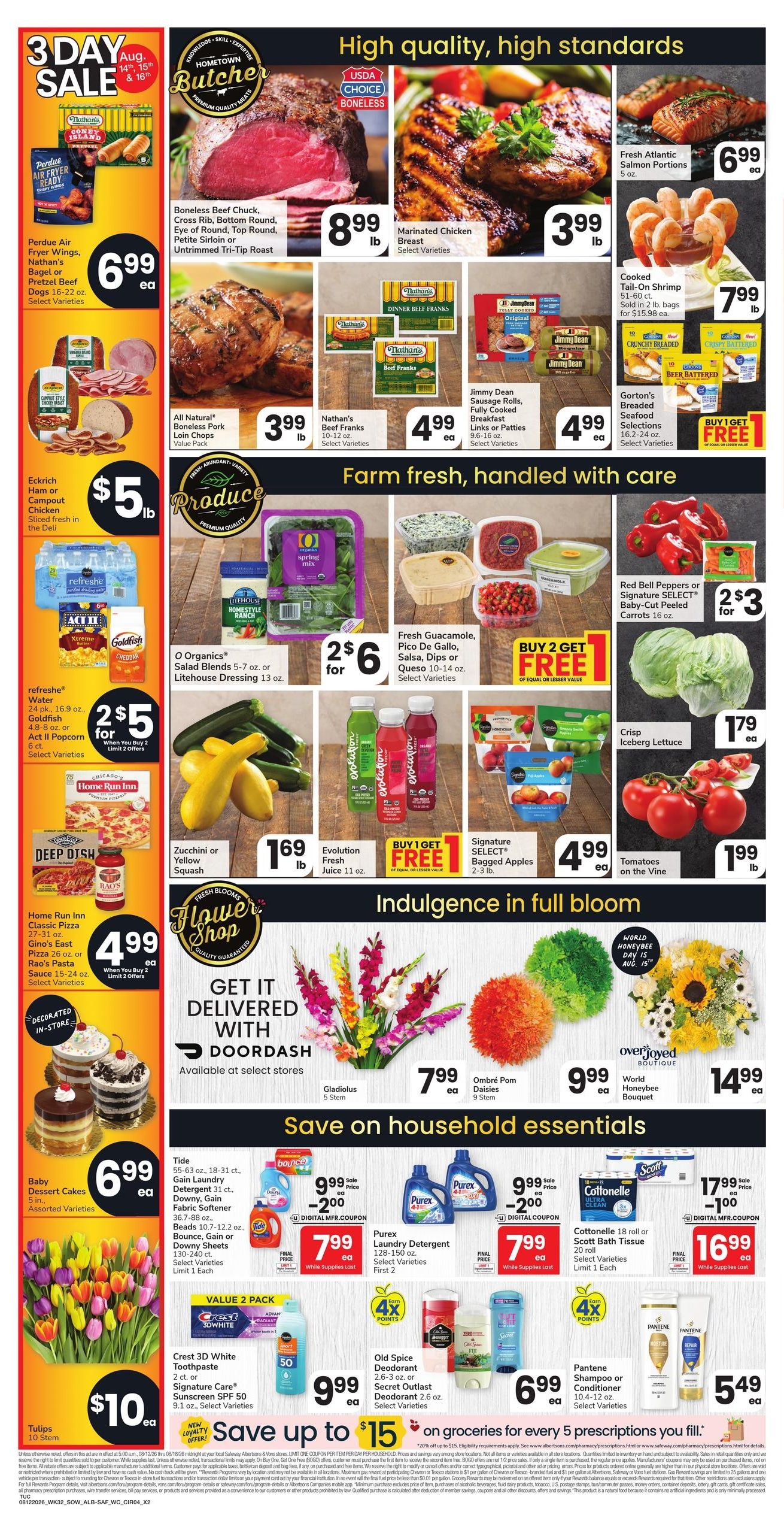 Safeway (Tucson–Cortaro Area, AZ) Weekly Ad August 12 - 18, 2026