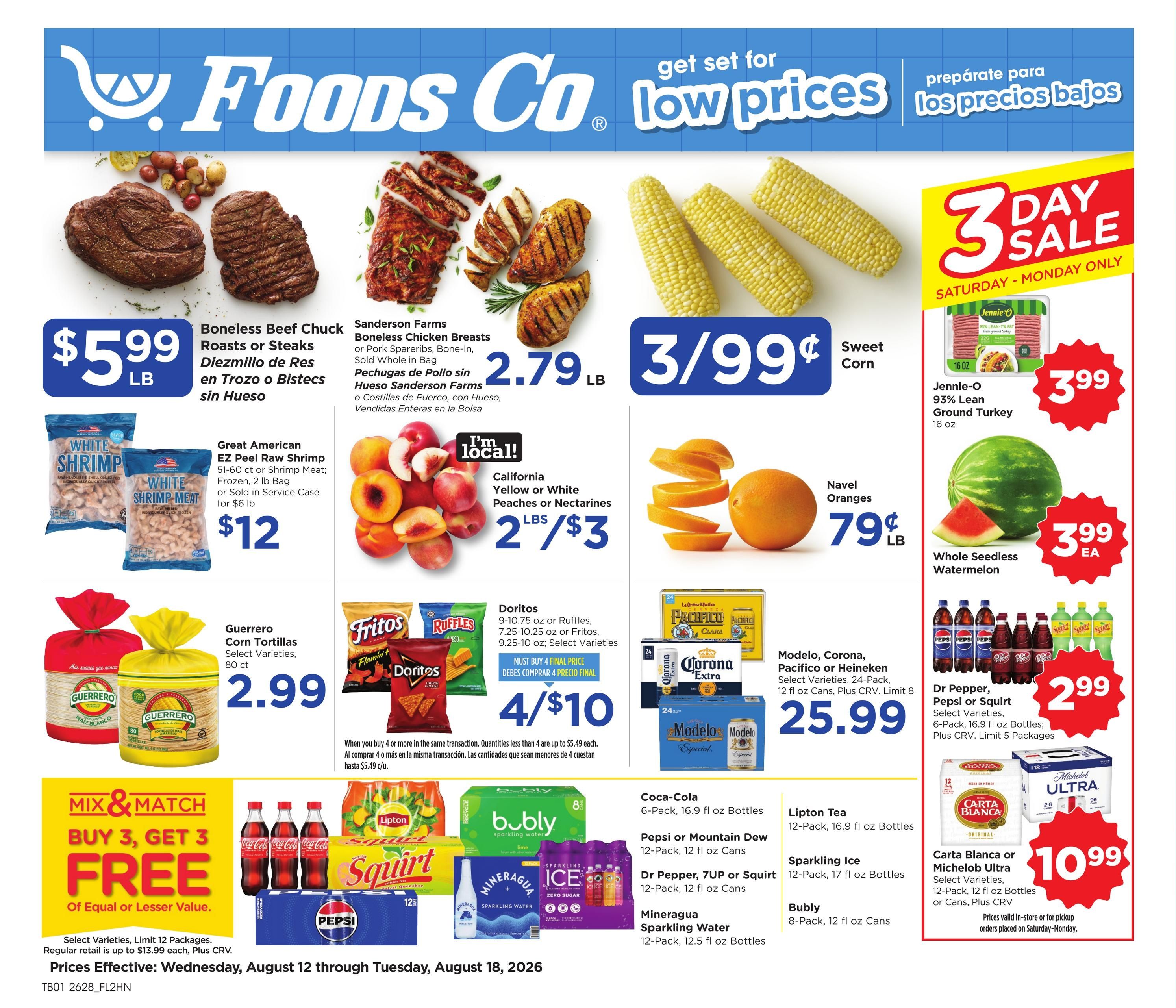 Foods Co (CA) Weekly Ad August 12 - 18, 2026