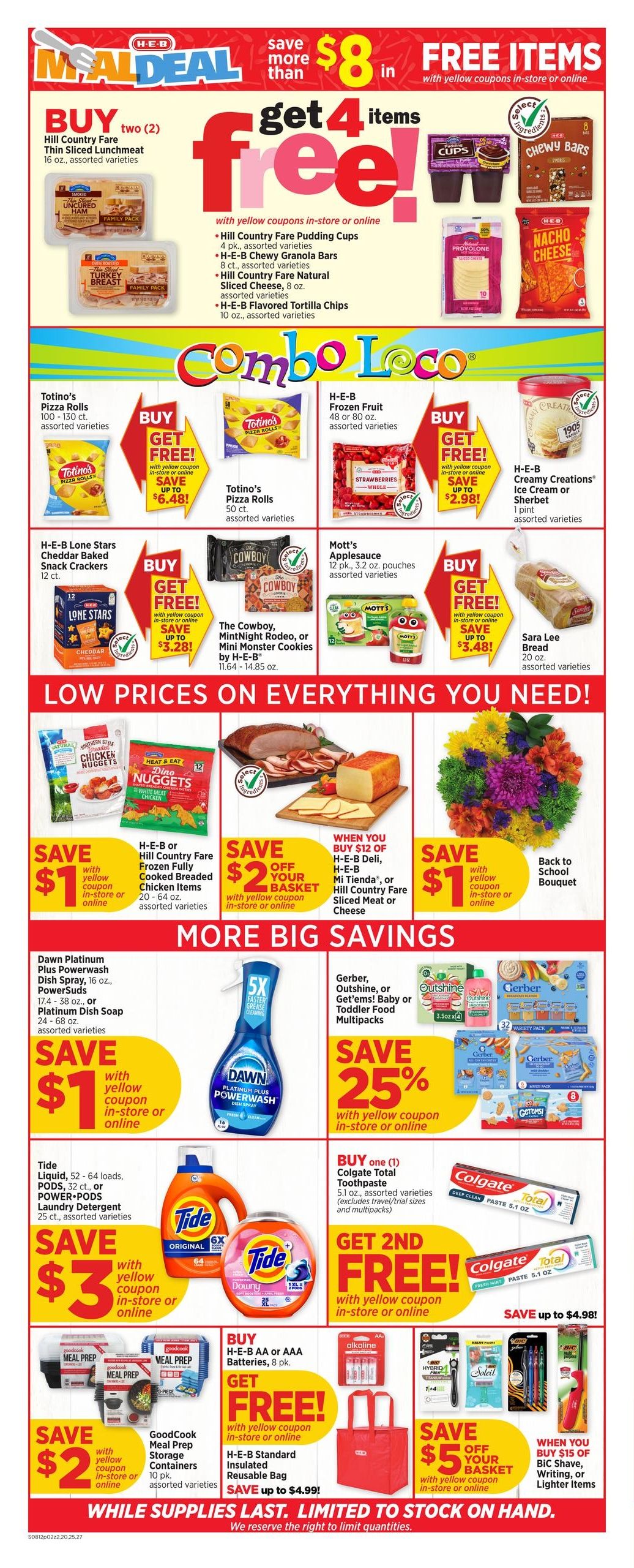 H-E-B (San Antonio–Von Ormy Area, TX) Weekly Ad August 12 - 18, 2026