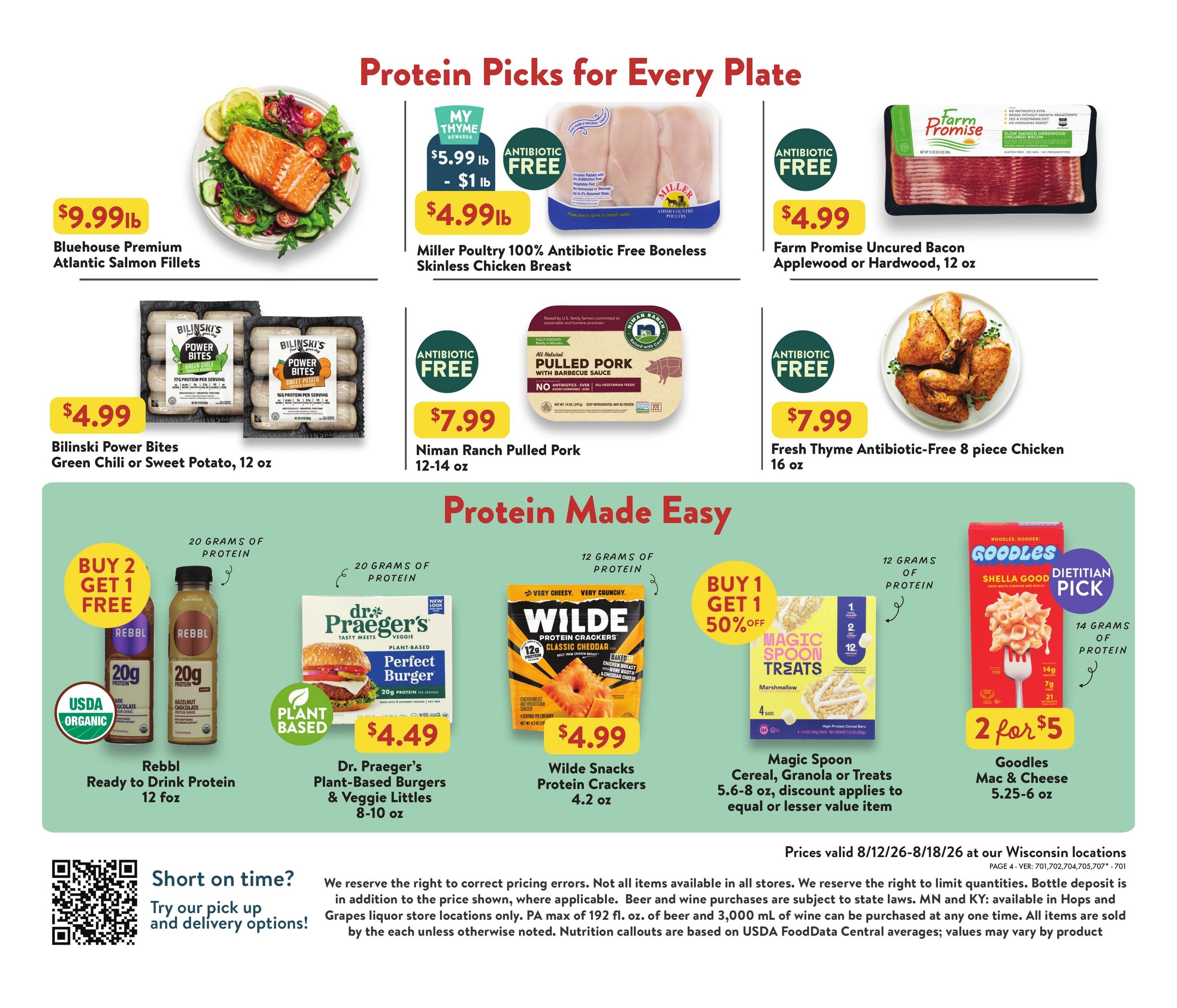 Fresh Thyme Market (Elm Grove Area, WI) Weekly Ad August 12 - 18, 2026