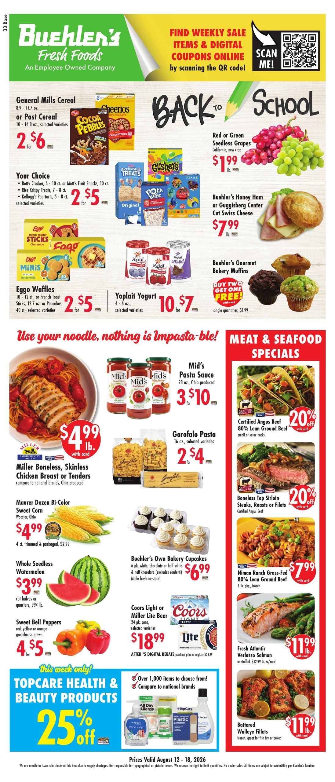 Buehler's Fresh Foods Weekly Ad August 12 - 18, 2026