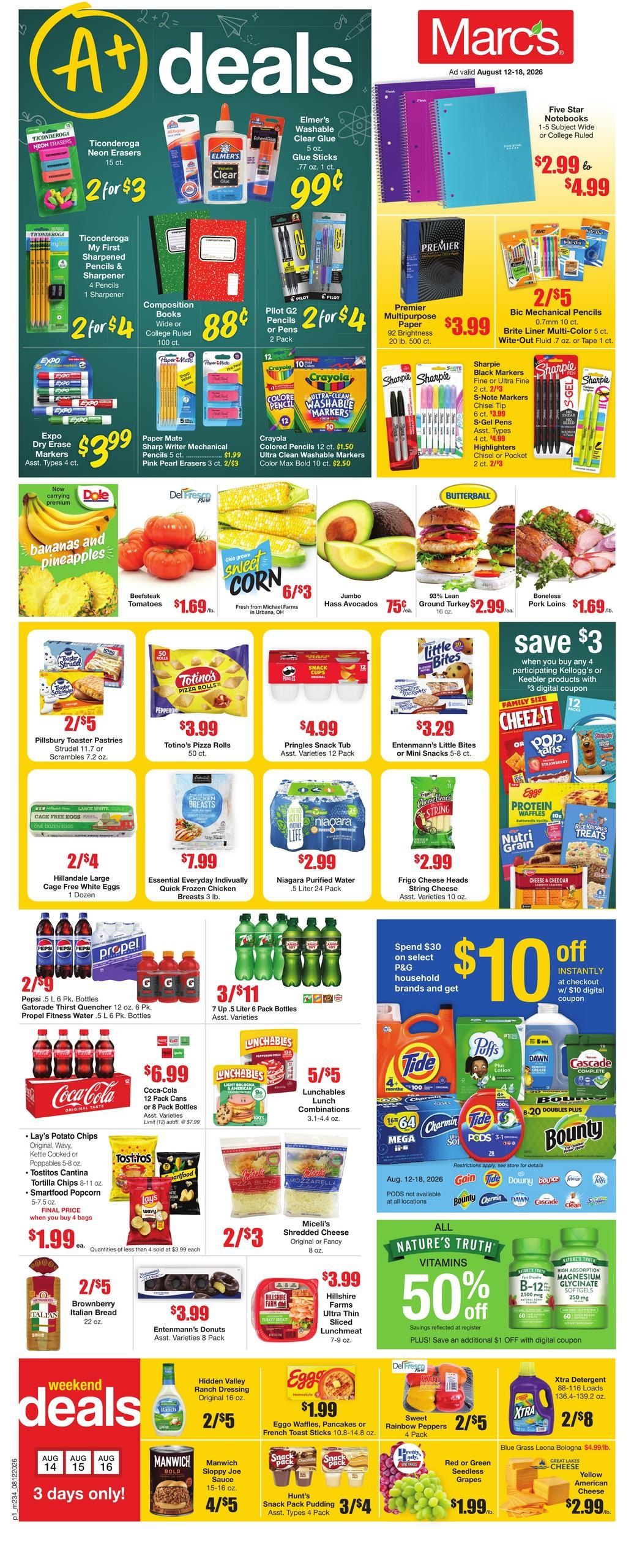 Marc's Weekly Ad August 12 - 18, 2026