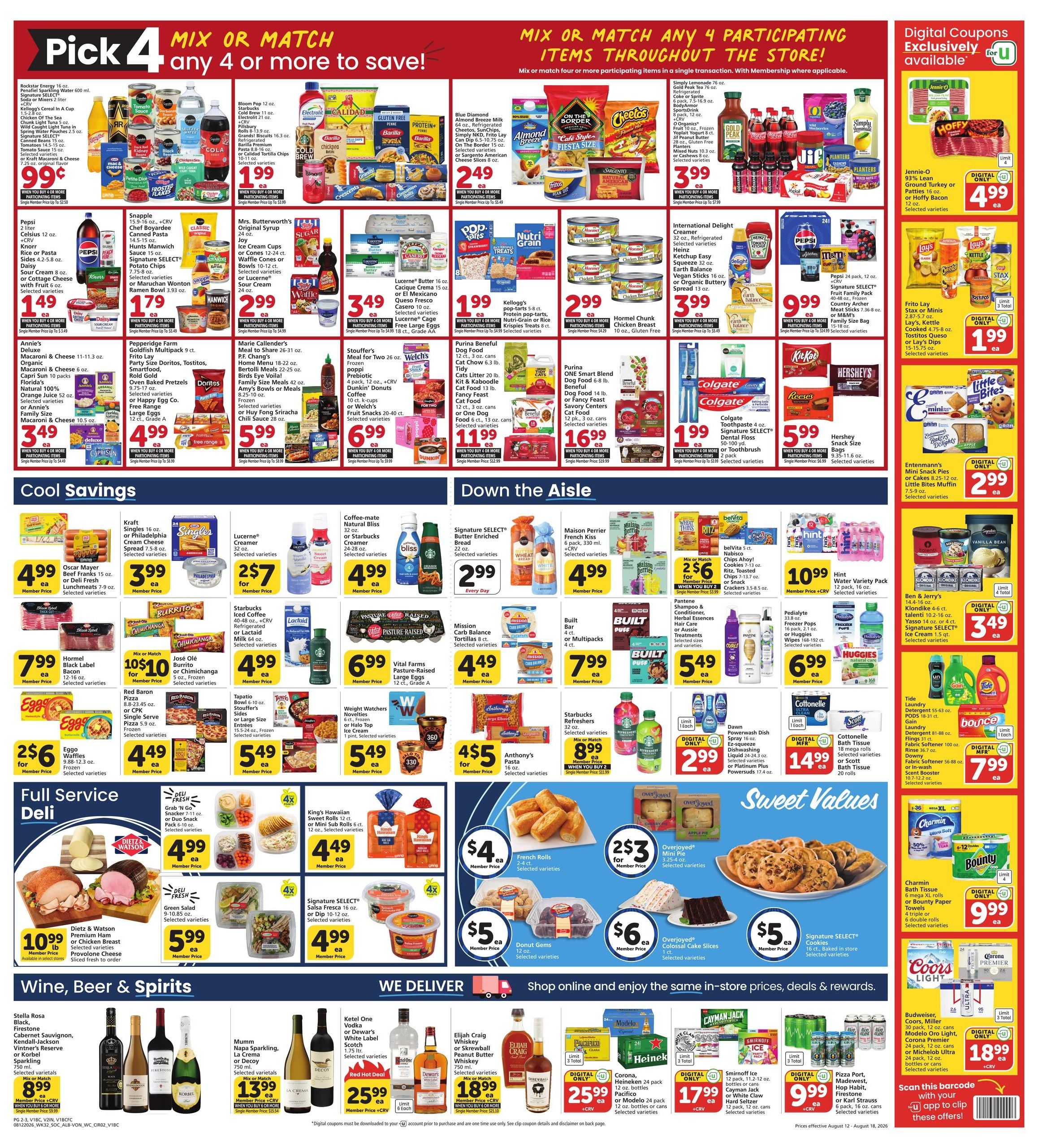 Albertsons (Fontana Area, CA) Weekly Ad August 12 - 18, 2026