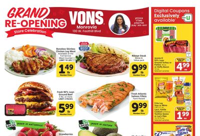 Vons (Duarte–Monrovia Area, CA) Weekly Ad August 12 - 18, 2026