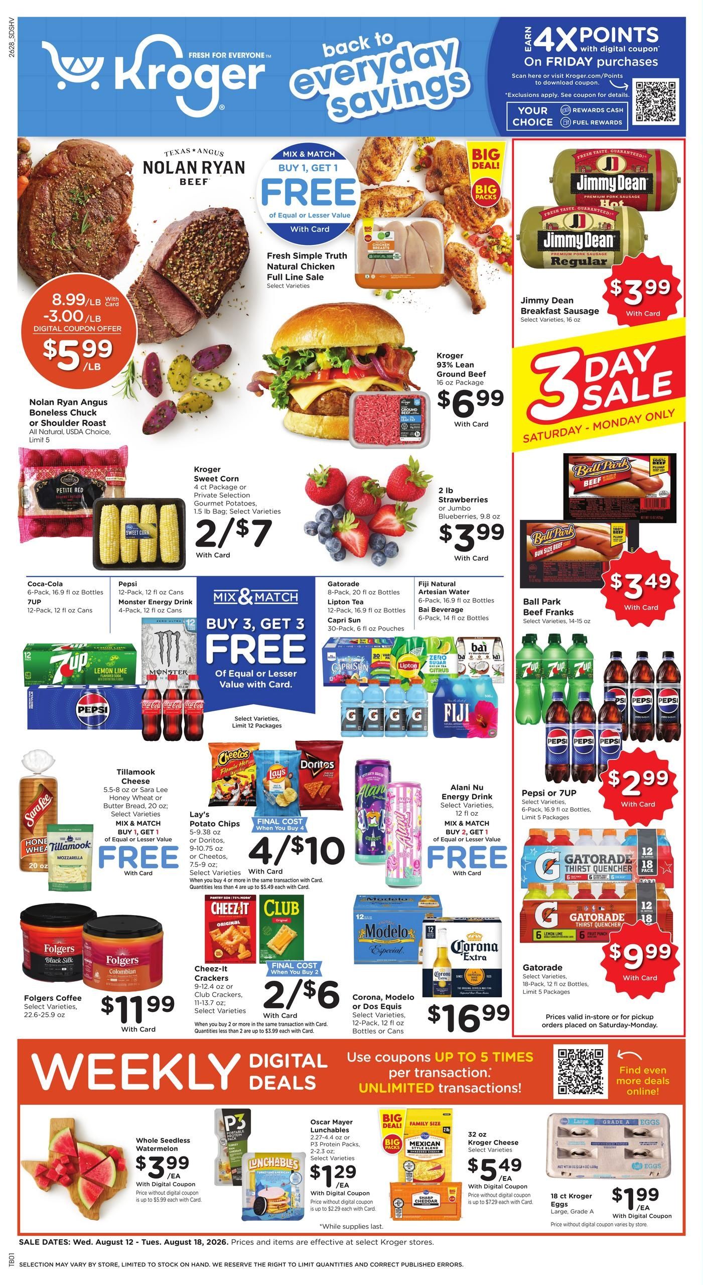 Kroger (LA) Weekly Ad August 12 - 18, 2026