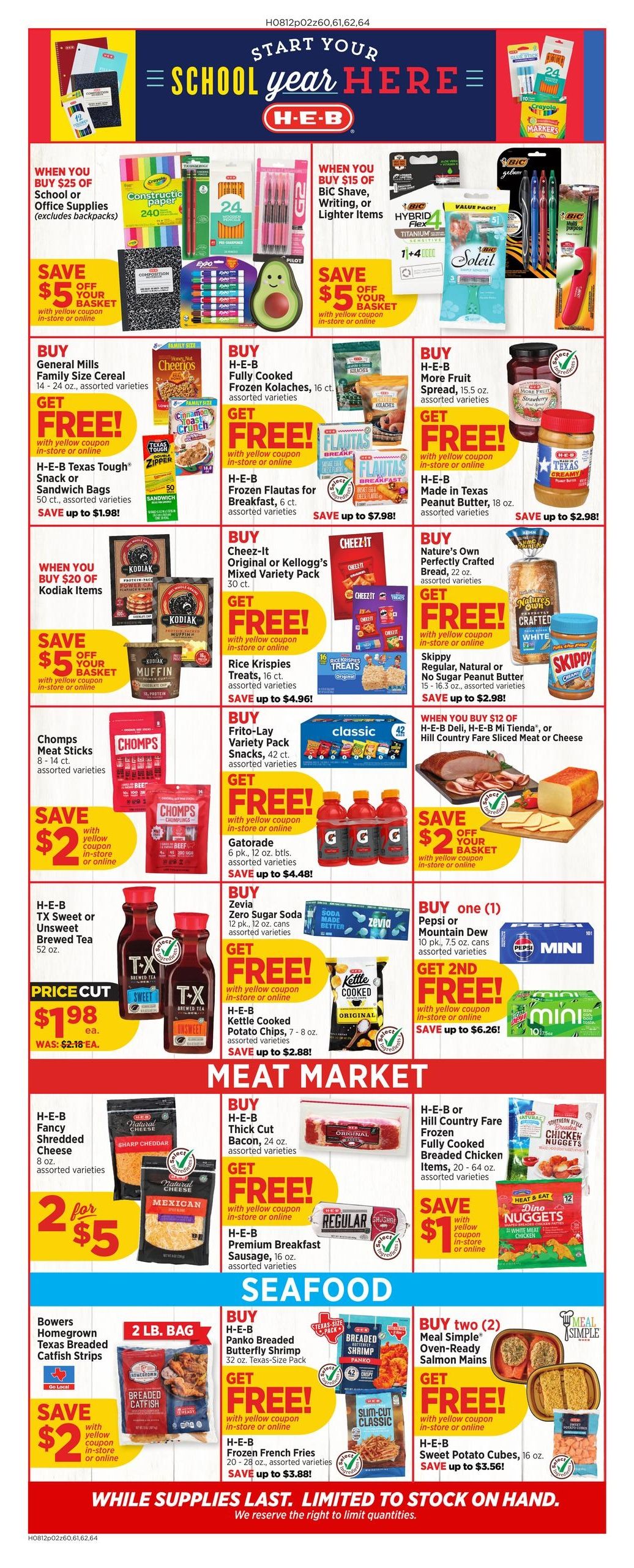 H-E-B (Rosenberg–Fulshear Area, TX) Weekly Ad August 12 - 18, 2026