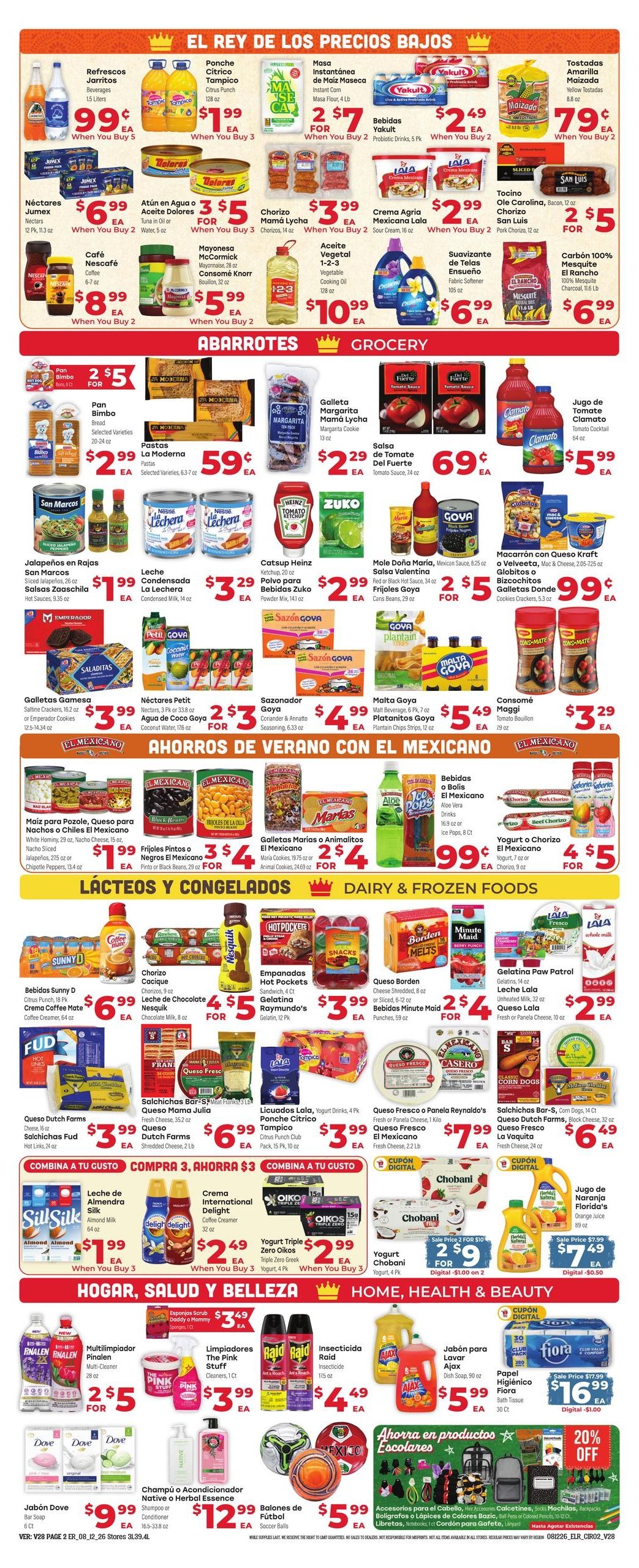 El Rancho Supermercado (Fulshear–Simonton Area, TX) Weekly Ad August 12 - 18, 2026
