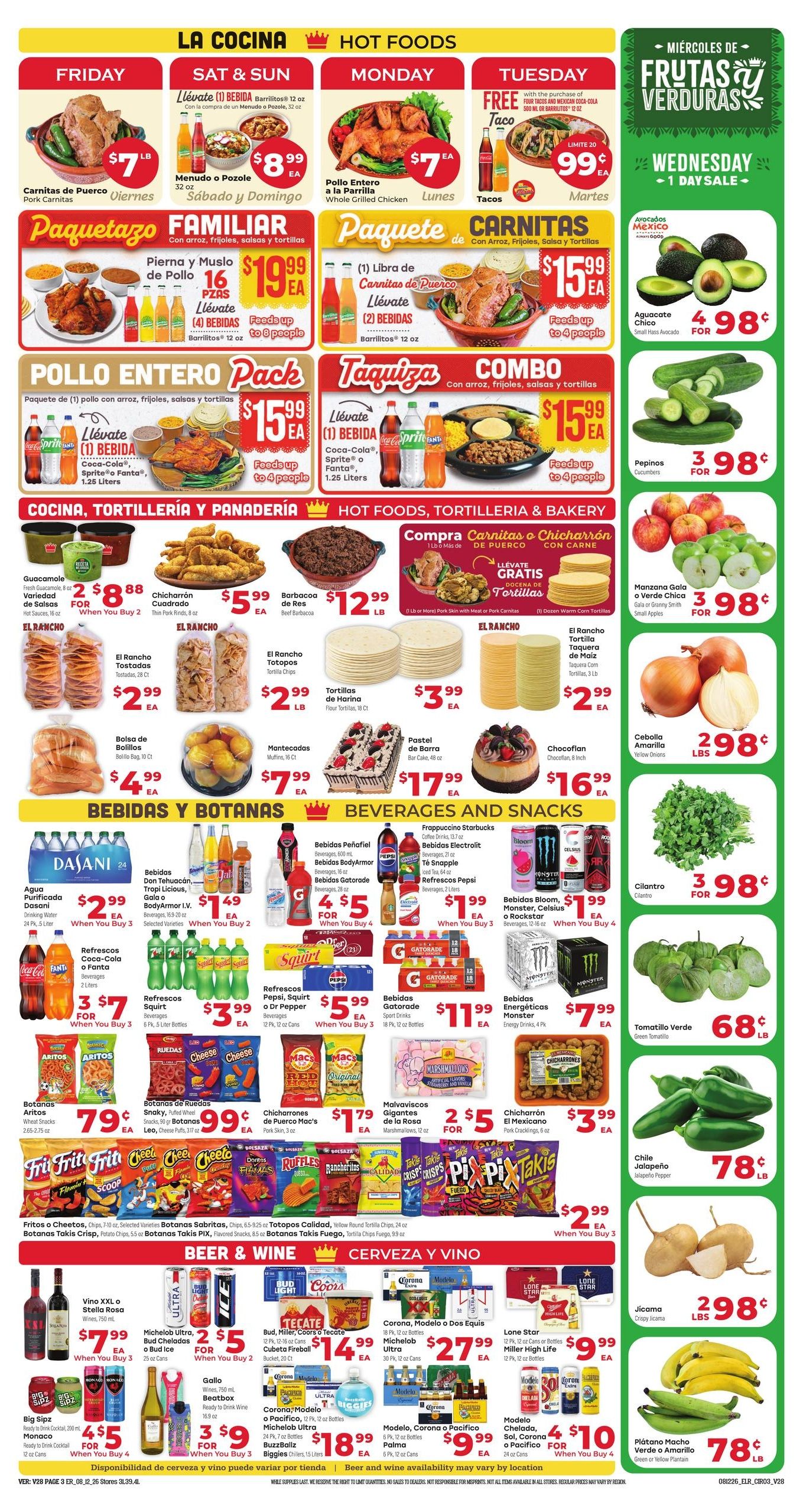 El Rancho Supermercado (Fulshear–Simonton Area, TX) Weekly Ad August 12 - 18, 2026