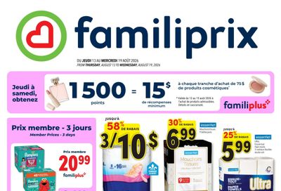 Familiprix Flyer August 13 to 19
