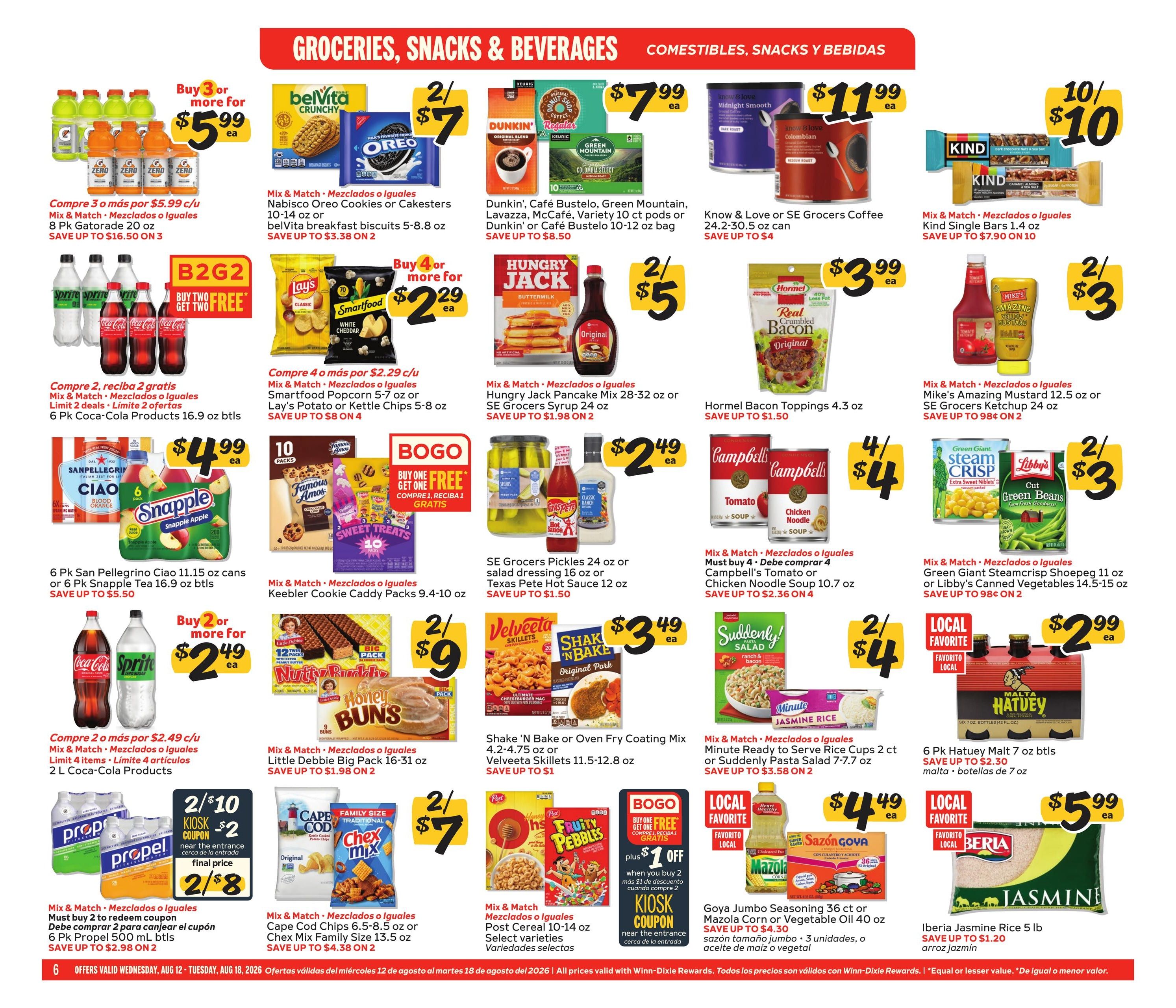 Winn-Dixie (FL) Weekly Ad August 12 - 18, 2026