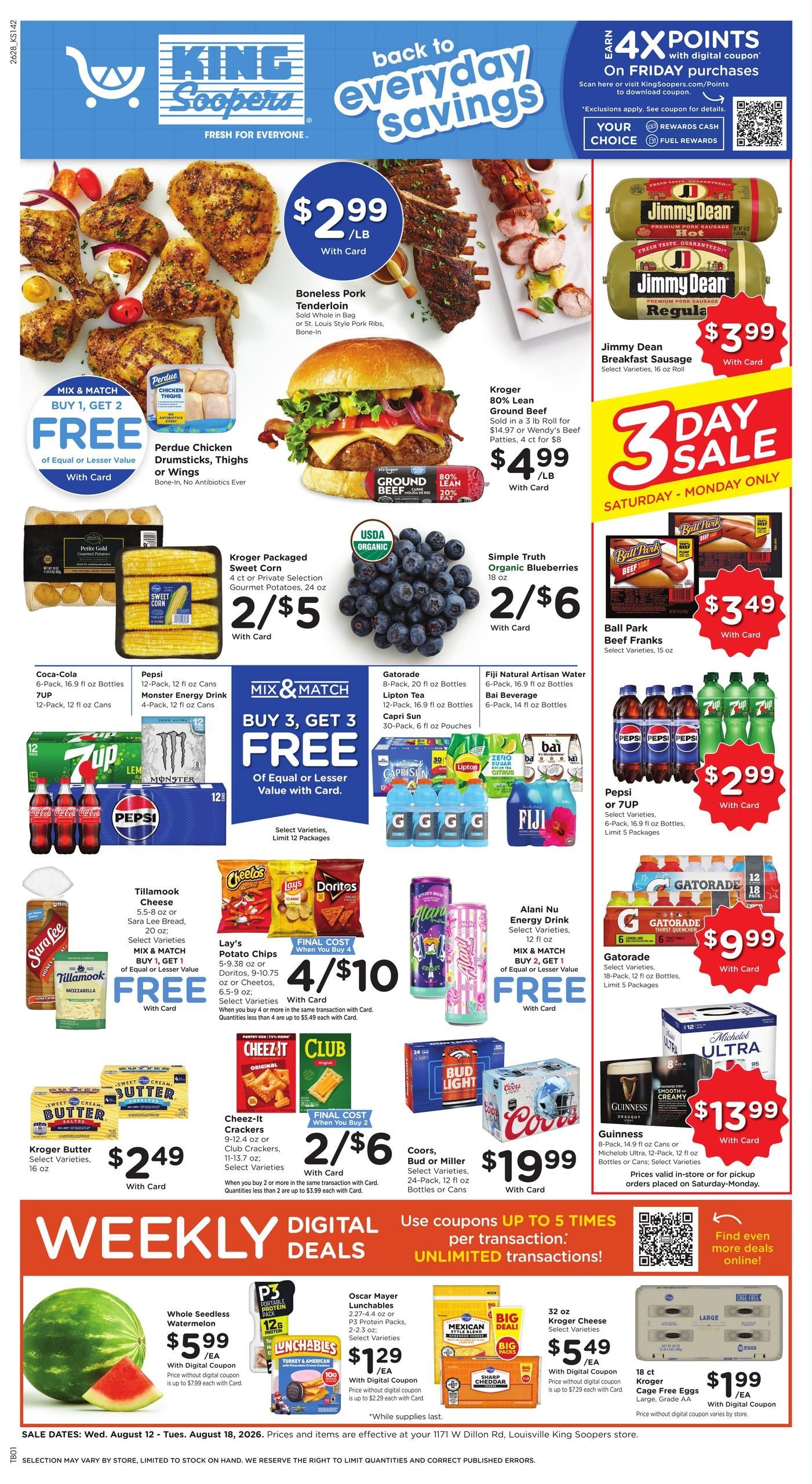 King Soopers (Louisville Area, CO) Weekly Ad August 12 - 18, 2026