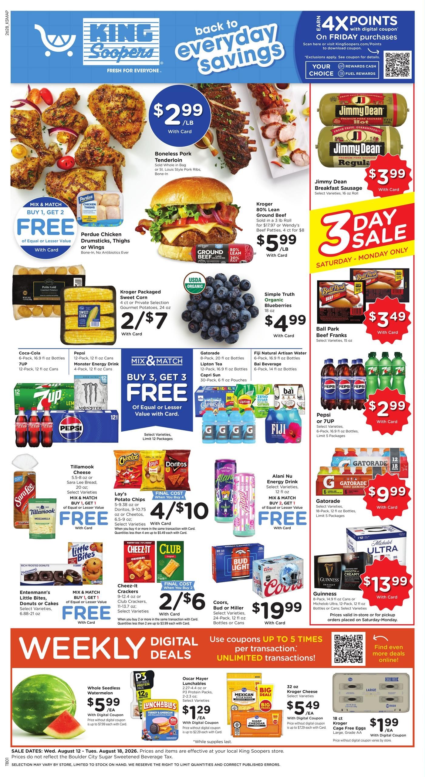 King Soopers (Hygiene–Denver Area, CO) Weekly Ad August 12 - 18, 2026