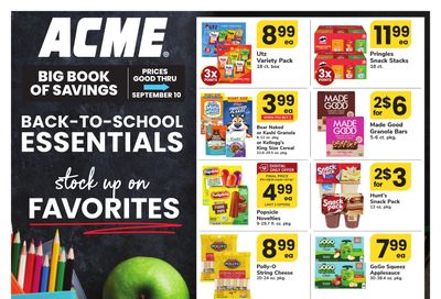 Acme Markets (Linthicum Heights–Edgewater Area, MD) Big Book of Savings Weekly Ad August 7 - September 10, 2026
