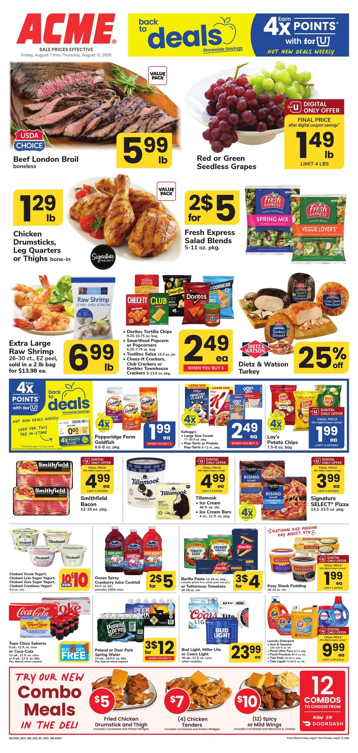 Acme Markets (Linthicum Heights–Edgewater Area, MD) Weekly Ad August 7 - 13, 2026