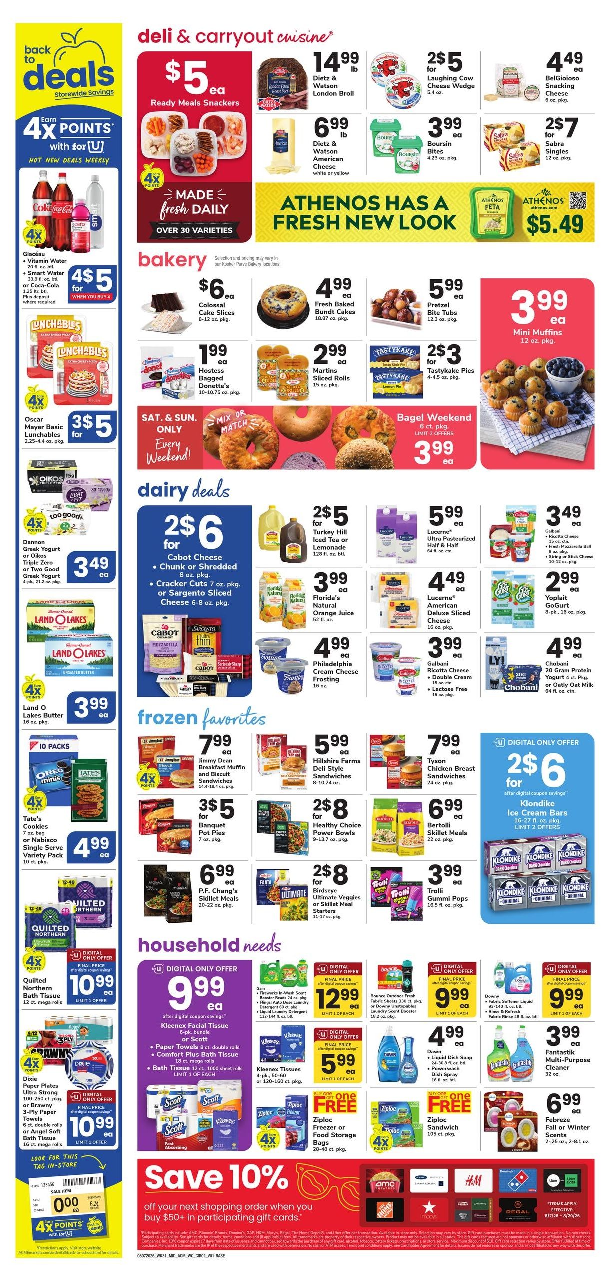 Acme Markets (Linthicum Heights–Edgewater Area, MD) Weekly Ad August 7 - 13, 2026