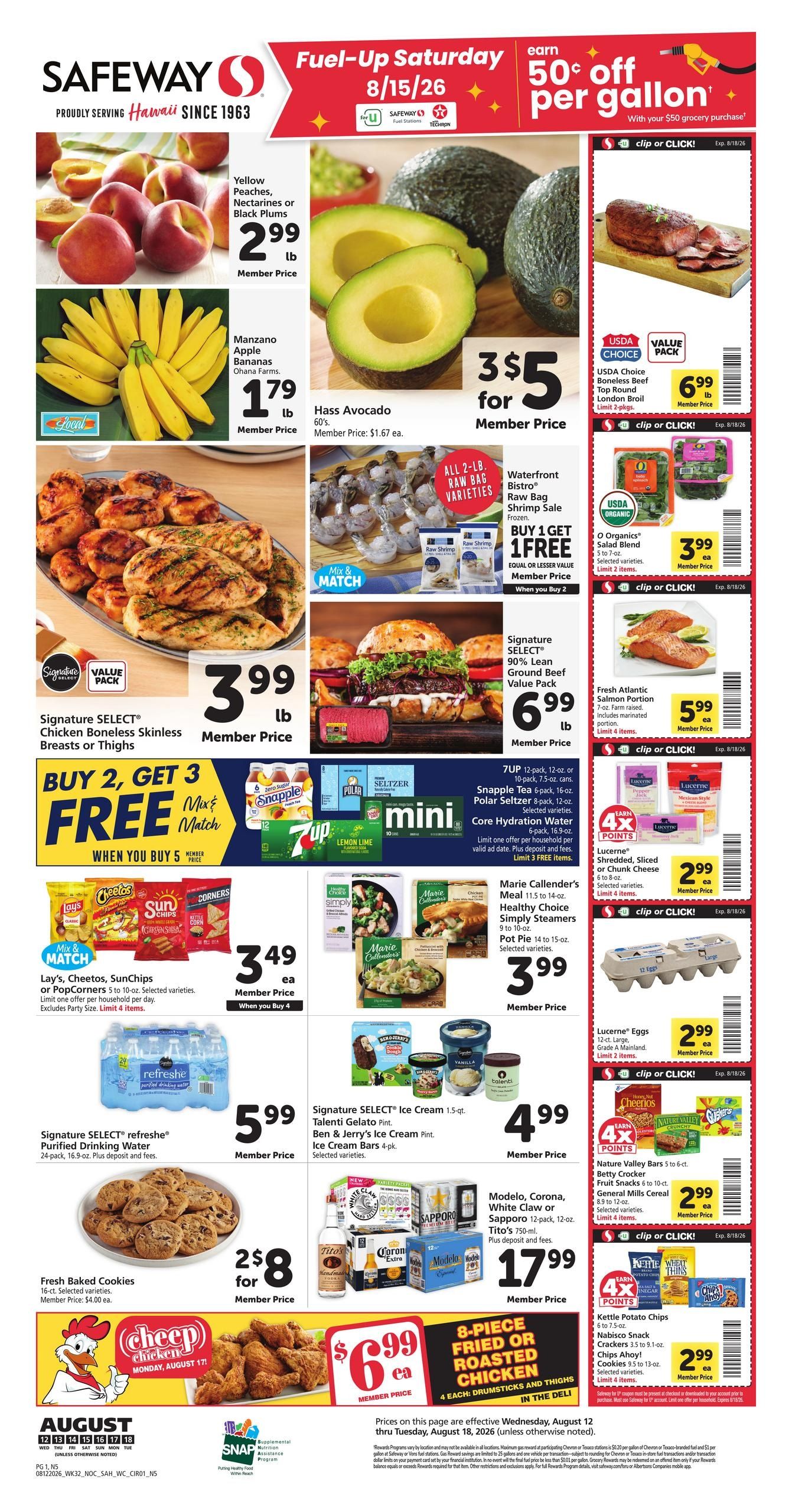Safeway (HI) Weekly Ad August 12 - 18, 2026