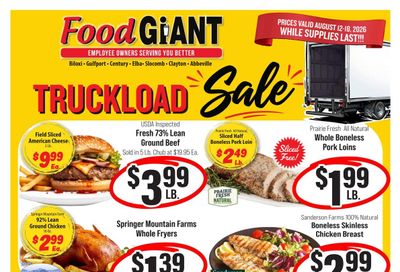 Food Giant (Dothan Area, AL) Weekly Ad August 12 - 18, 2026