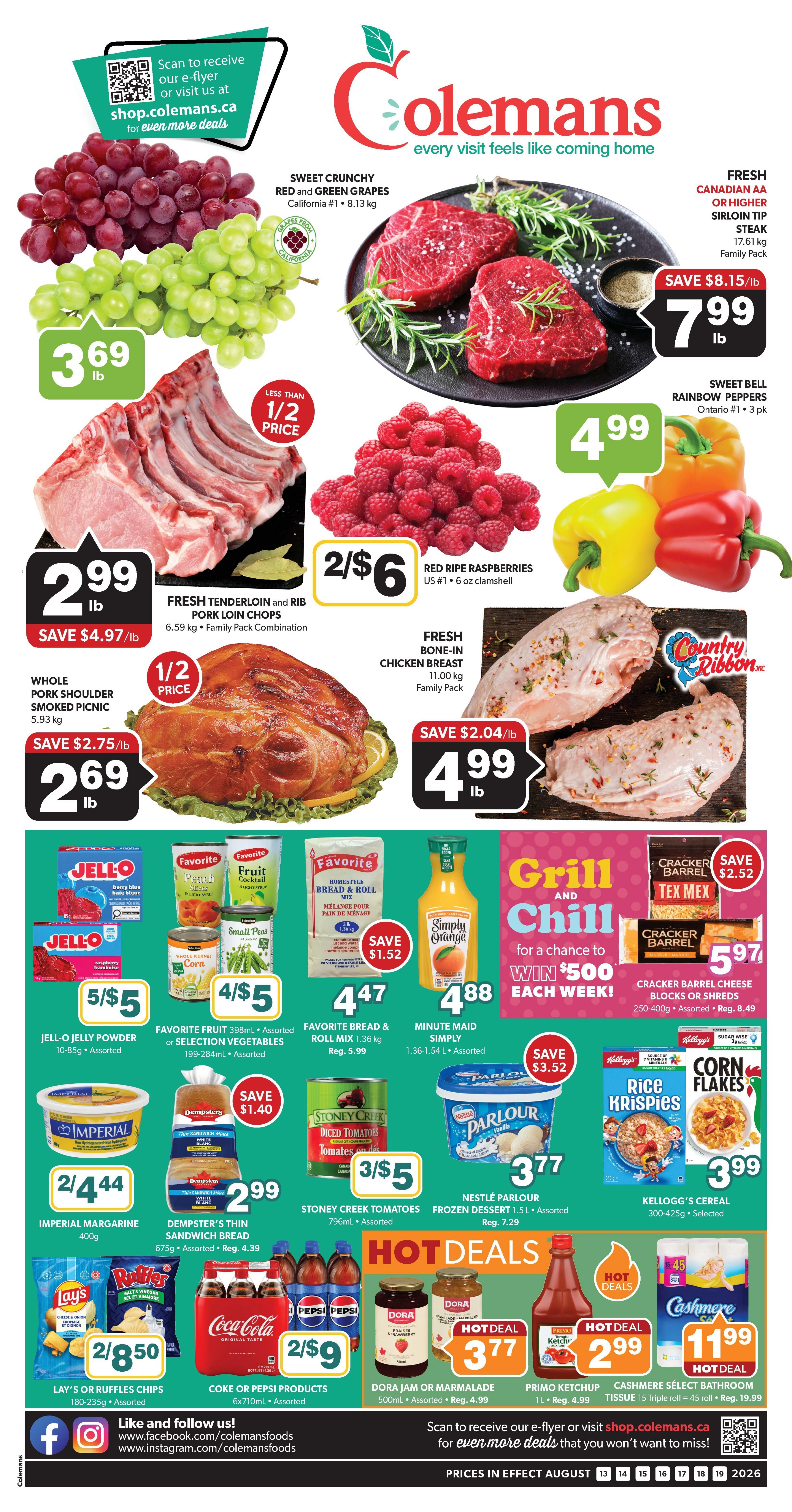 Coleman's Flyer August 13 to 19