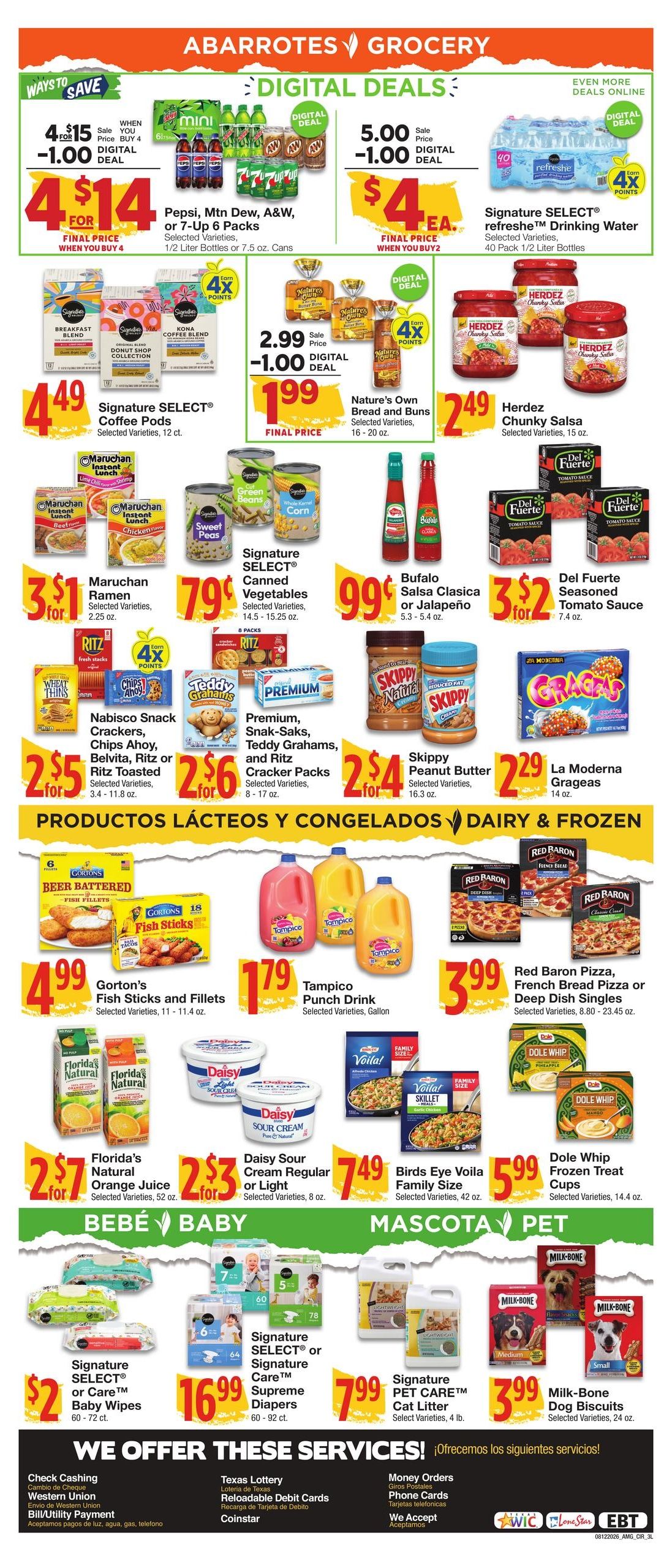 Amigos United (Lubbock Area, TX) Weekly Ad August 12 - 18, 2026