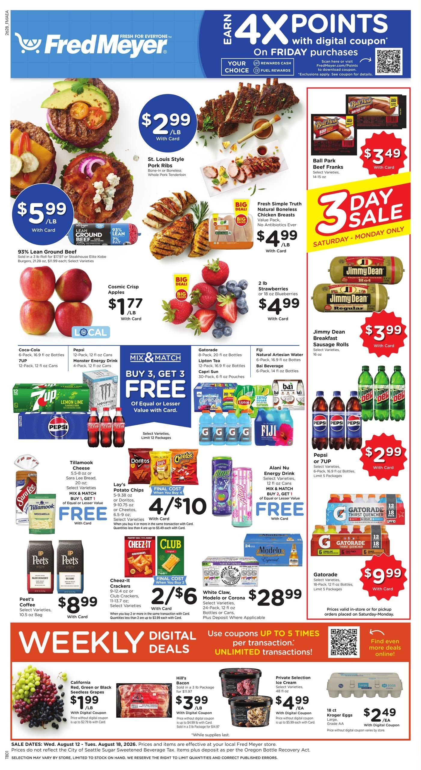Fred Meyer (ID, OR) Weekly Ad August 12 - 18, 2026
