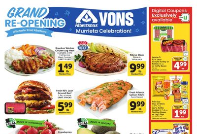 Vons (Murrieta Area, CA) Weekly Ad August 12 - 18, 2026